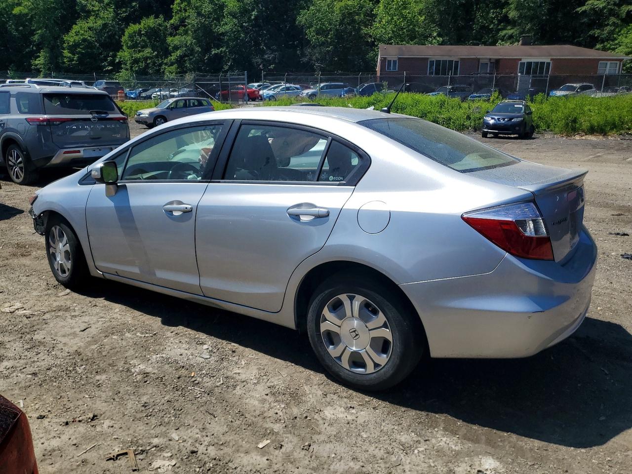 2012 Honda Civic Silver vin: JHMFB4F33CS002300