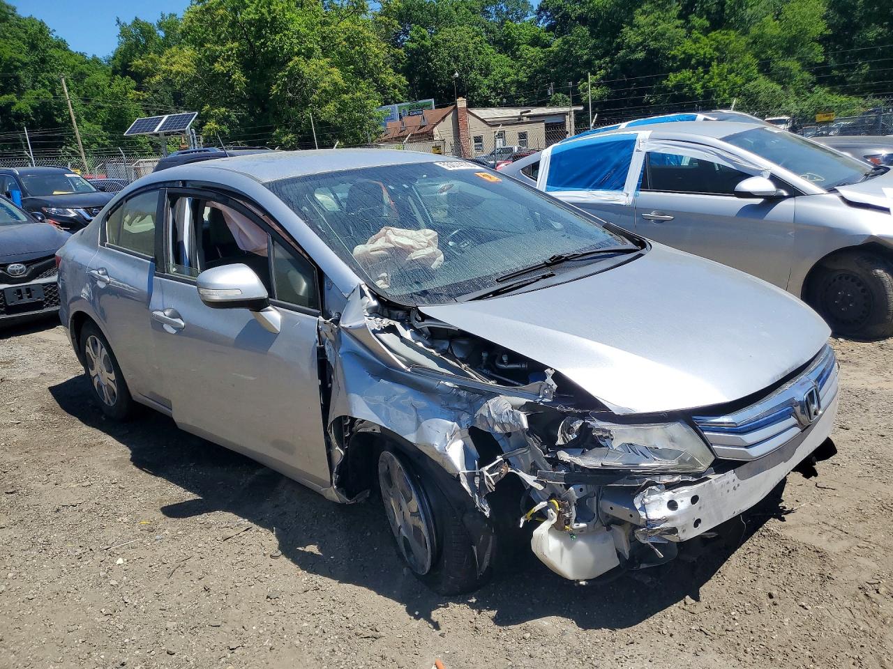 2012 Honda Civic Silver vin: JHMFB4F33CS002300