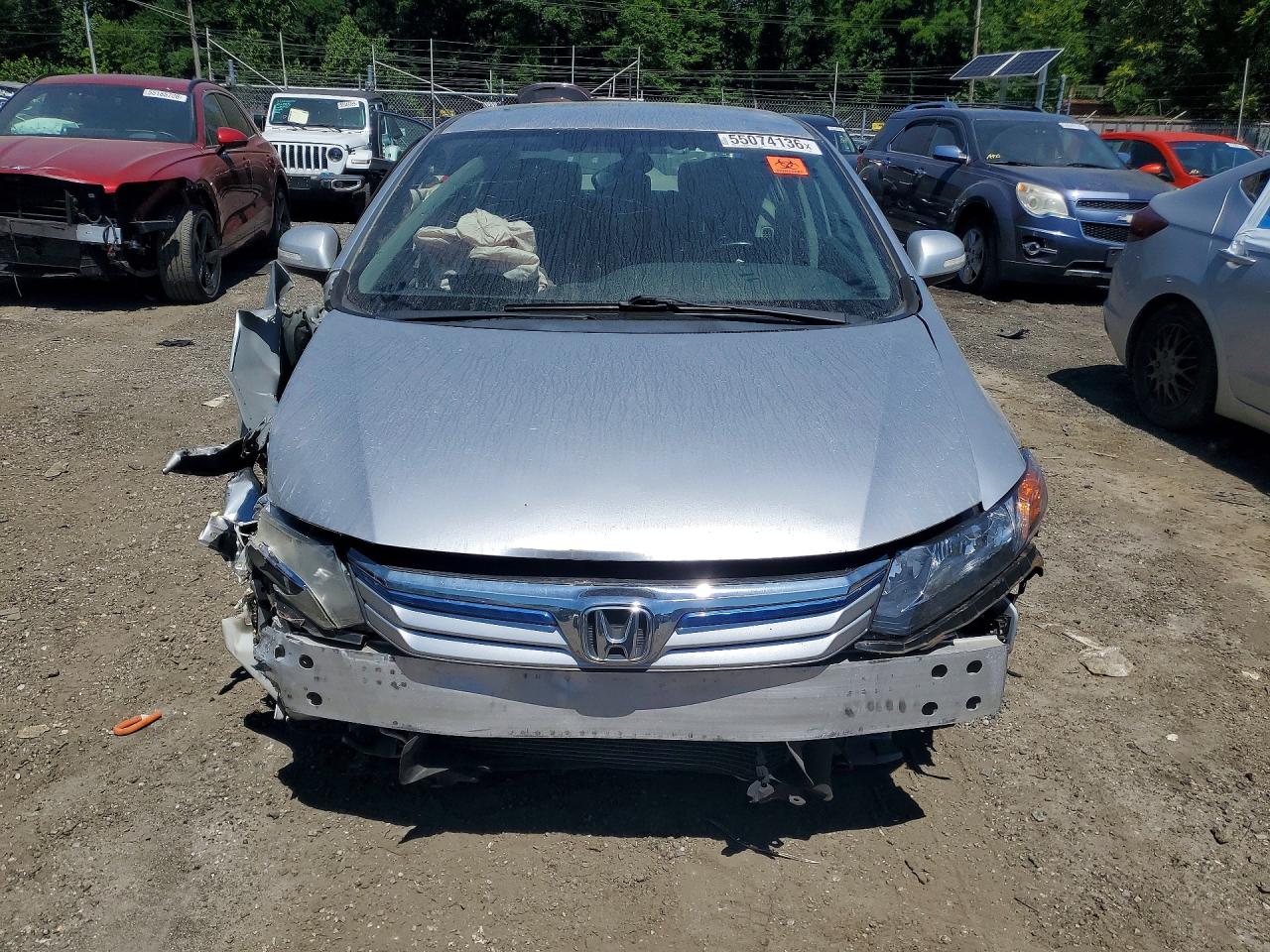 2012 Honda Civic Silver vin: JHMFB4F33CS002300