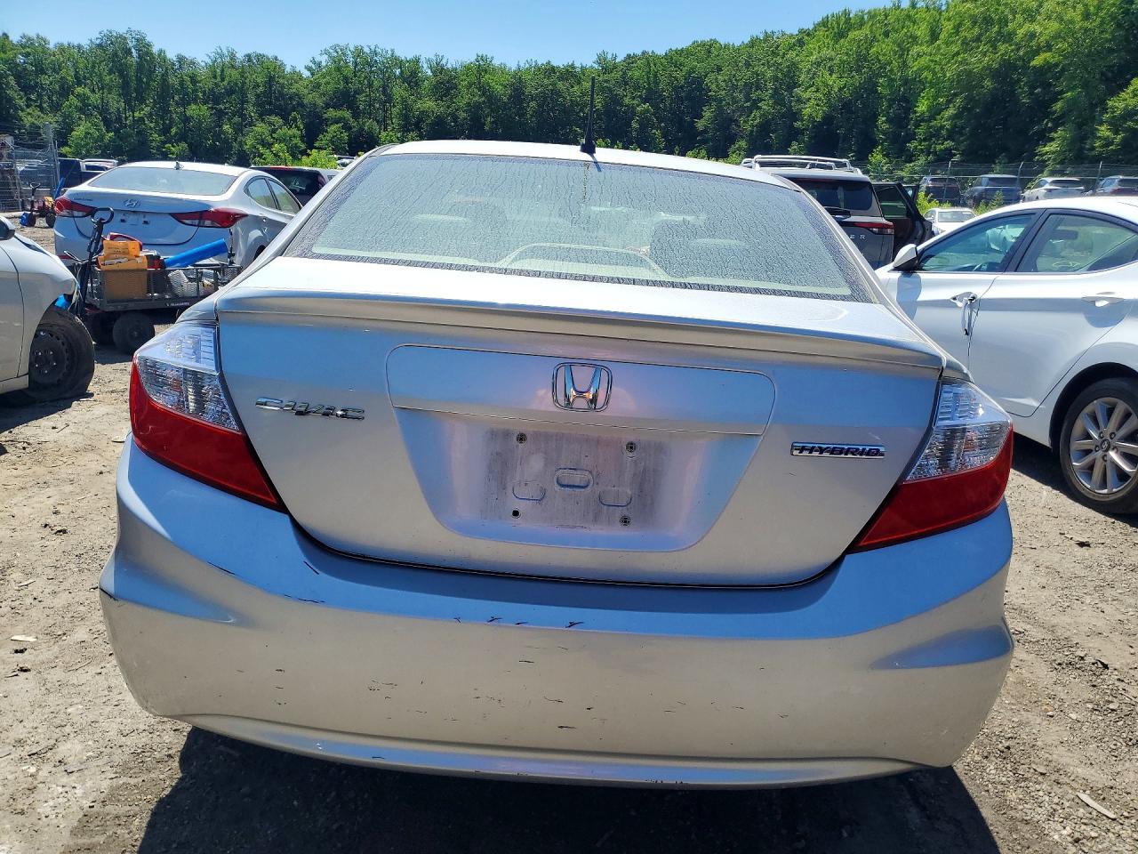 2012 Honda Civic Silver vin: JHMFB4F33CS002300