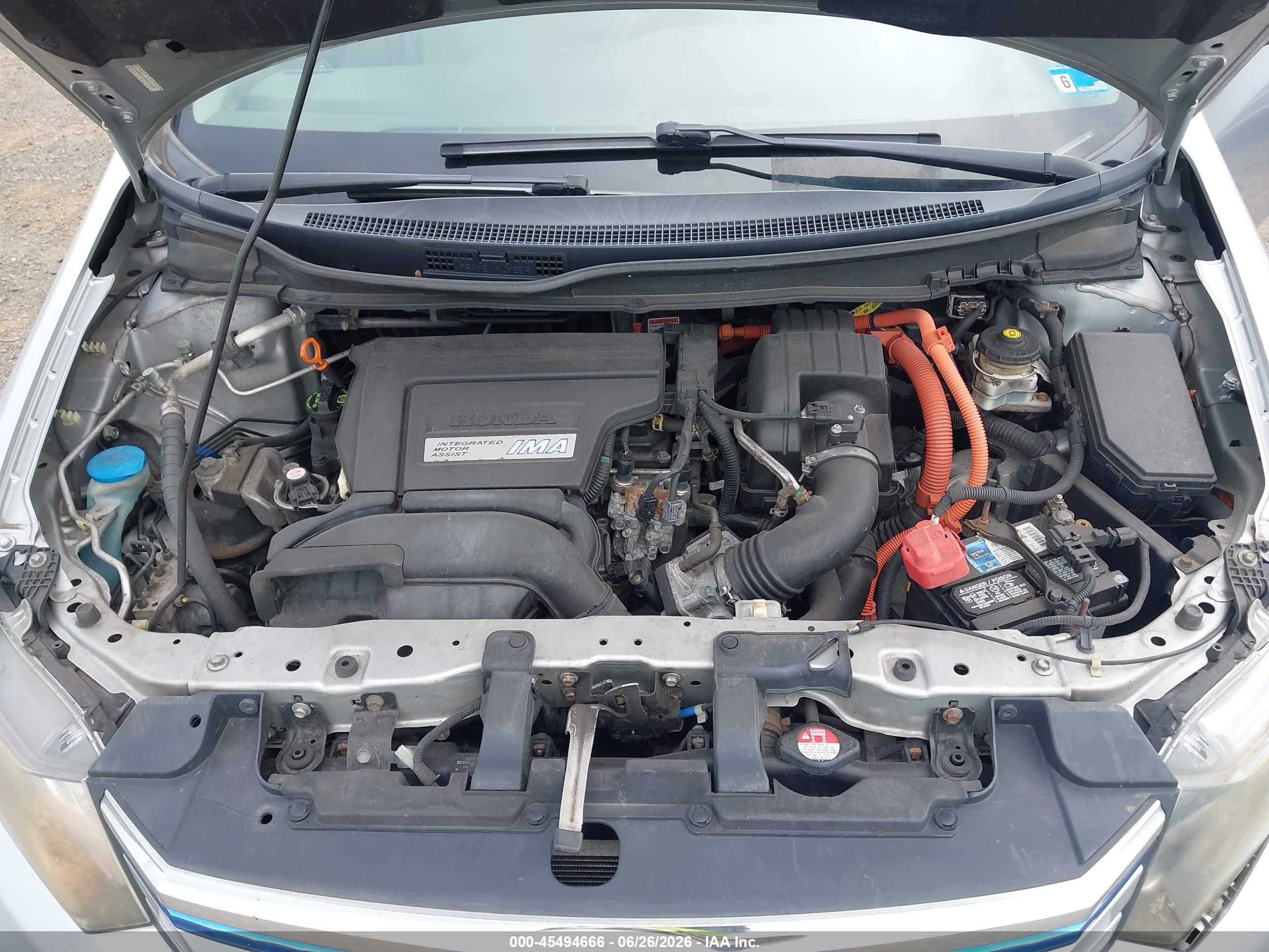 2012 Honda Civic Hybrid   Silver vin: JHMFB4F33CS003432
