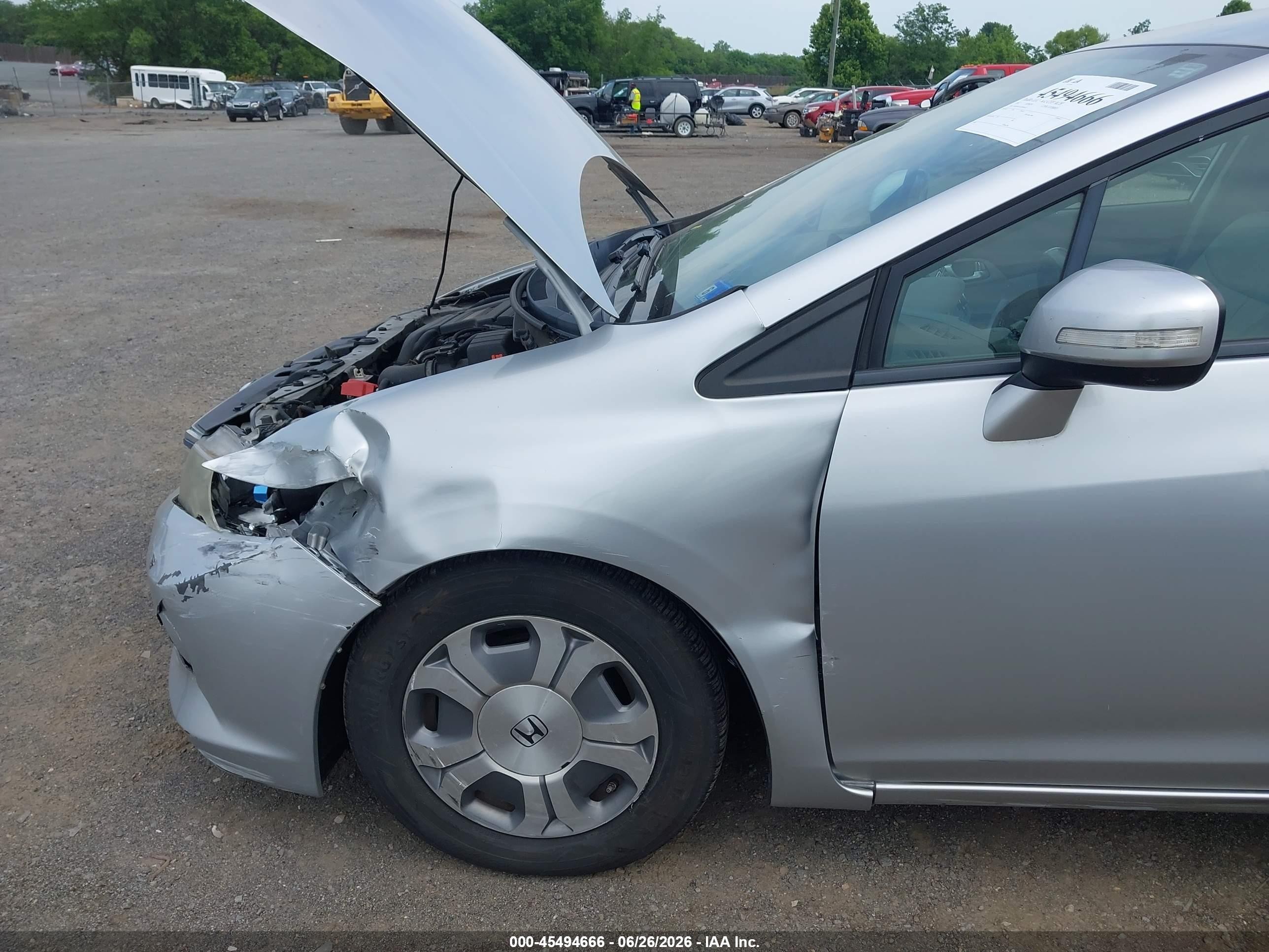 2012 Honda Civic Hybrid   Silver vin: JHMFB4F33CS003432