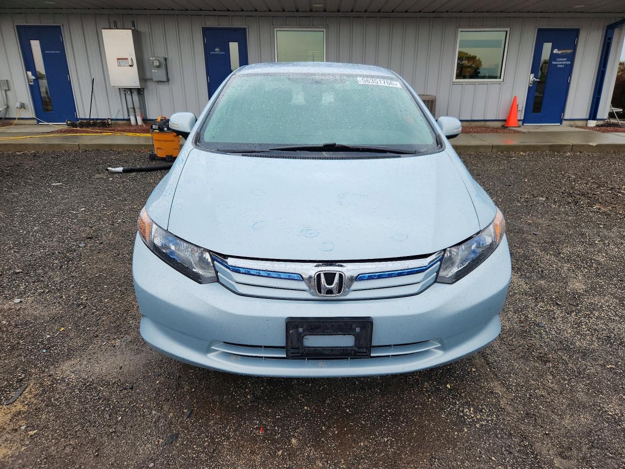 2012 Honda Civic Hybrid L Синий vin: JHMFB4F35CS006266