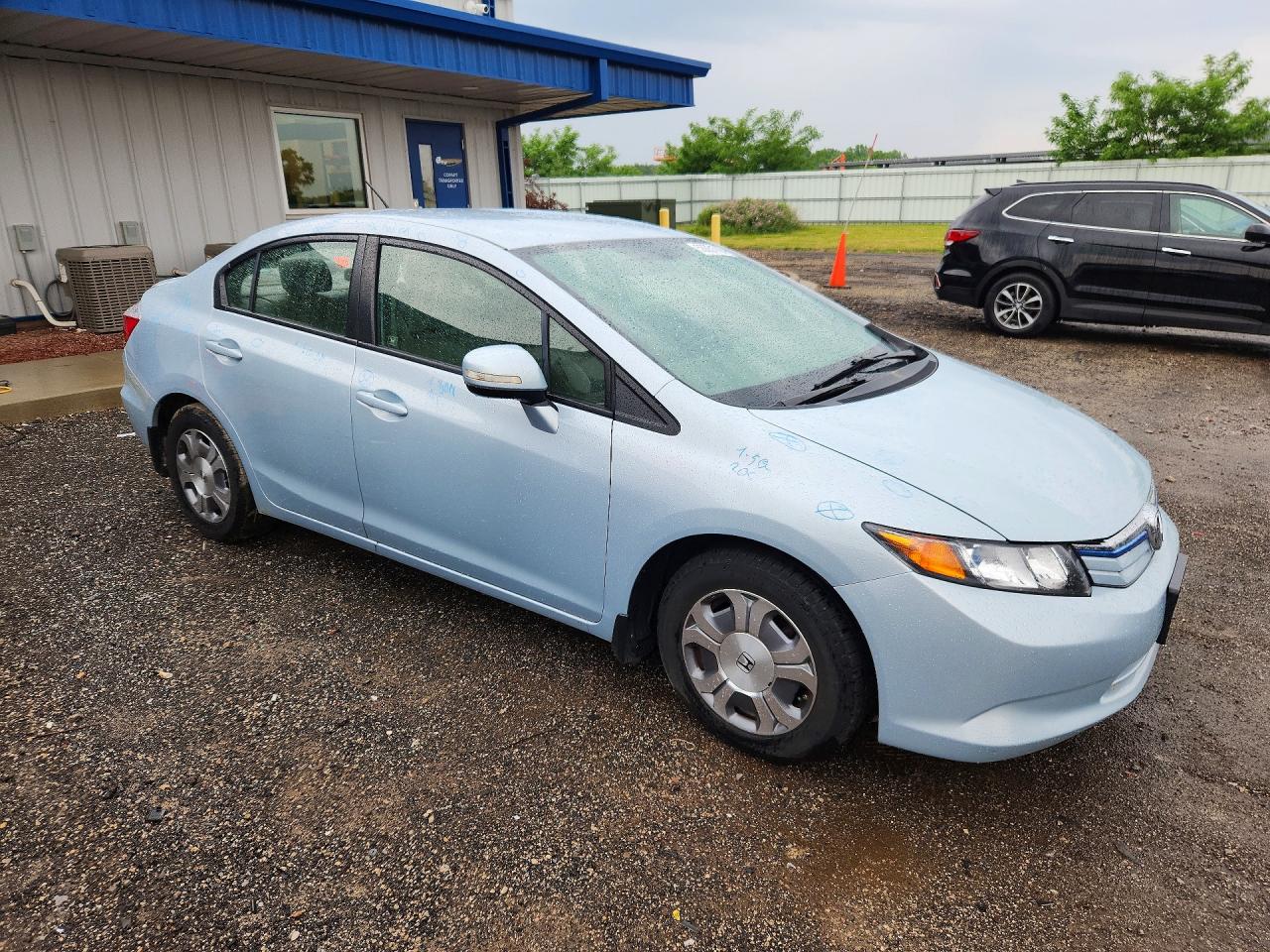 2012 Honda Civic Hybrid L Синий vin: JHMFB4F35CS006266