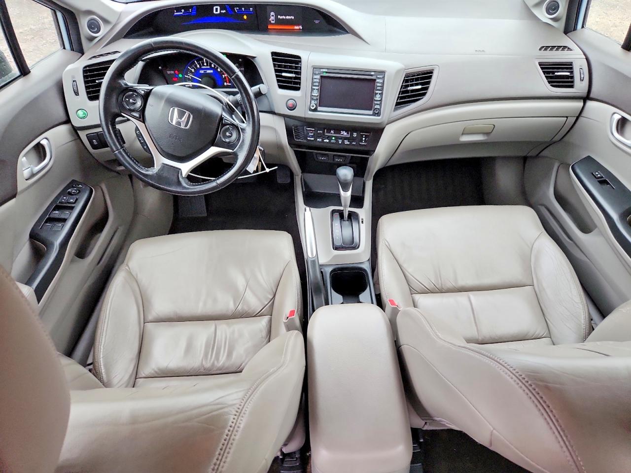 2012 Honda Civic Hybrid L Синий vin: JHMFB4F35CS006266