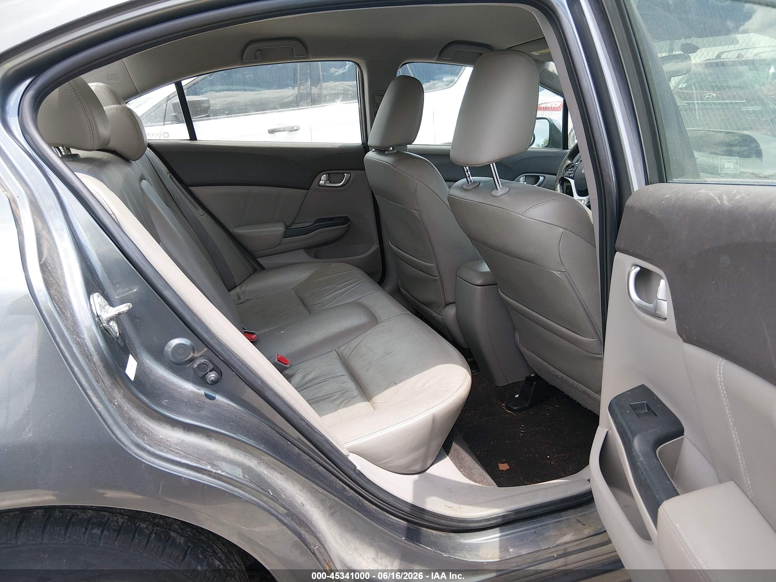 2012 Honda Civic Hybrid   Gray vin: JHMFB4F36CS002517