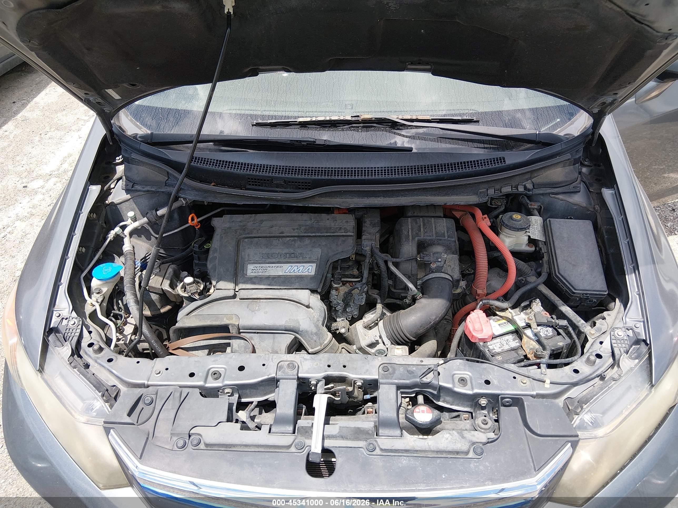 2012 Honda Civic Hybrid   Gray vin: JHMFB4F36CS002517