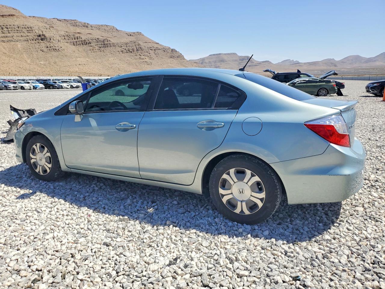 2012 Honda Civic Hybrid L Silver vin: JHMFB4F36CS002596