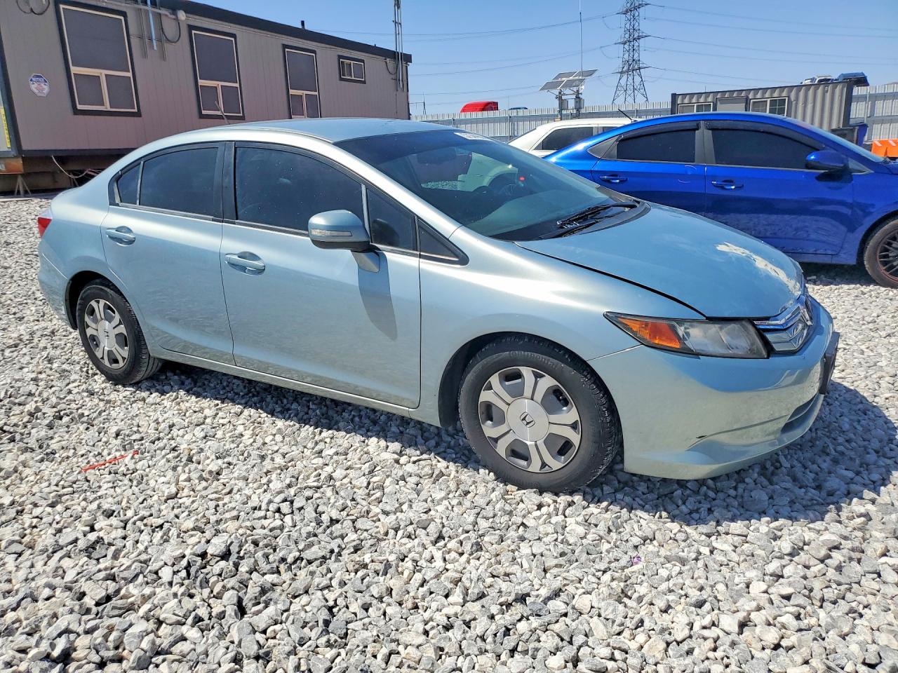 2012 Honda Civic Hybrid L Silver vin: JHMFB4F36CS002596