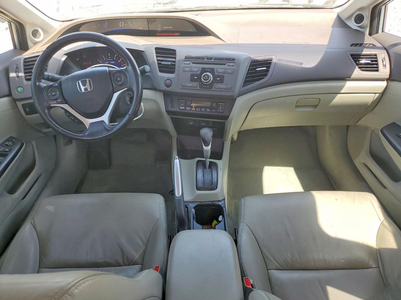 2012 Honda Civic Hybrid L Silver vin: JHMFB4F36CS002596