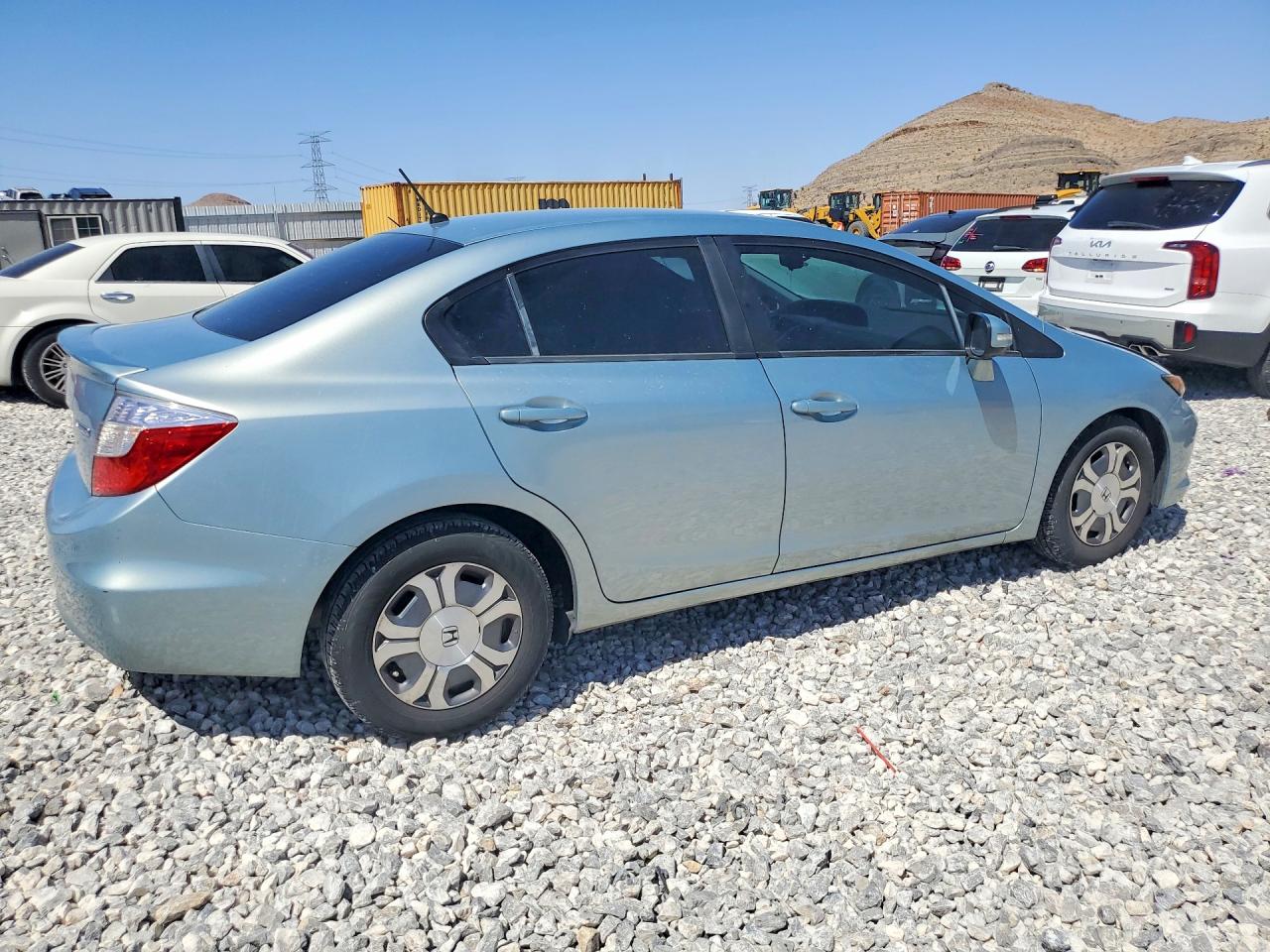 2012 Honda Civic Hybrid L Silver vin: JHMFB4F36CS002596