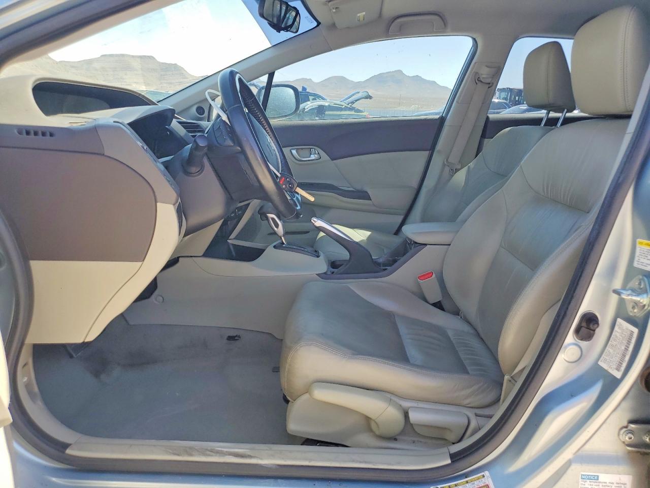 2012 Honda Civic Hybrid L Silver vin: JHMFB4F36CS002596