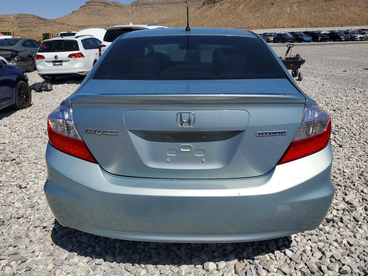 2012 Honda Civic Hybrid L Silver vin: JHMFB4F36CS002596