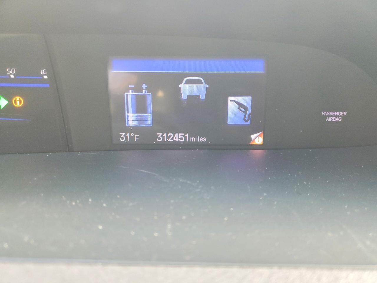 2012 Honda Civic Hybrid L White vin: JHMFB4F36CS007796