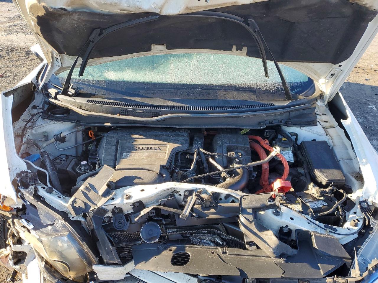 2012 Honda Civic Hybrid L White vin: JHMFB4F36CS007796