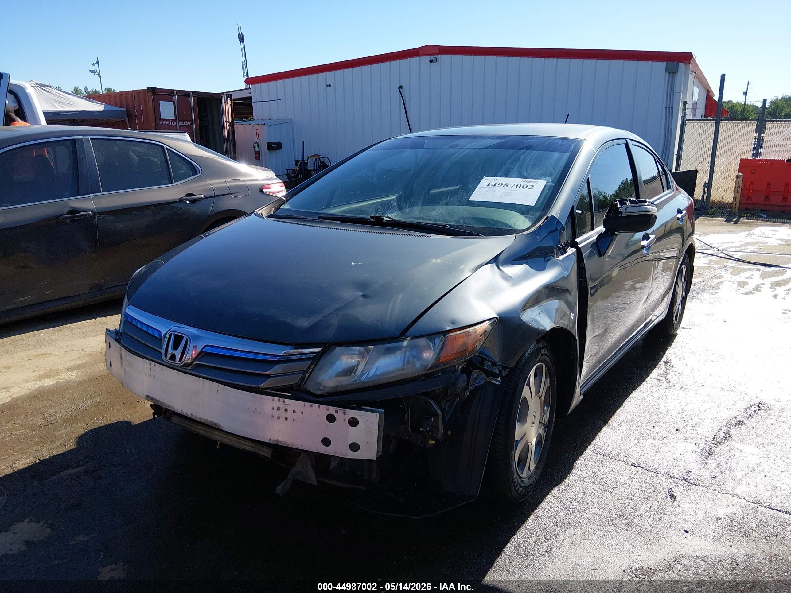 2012 Honda Civic Hybrid   Gray vin: JHMFB4F37CS005698