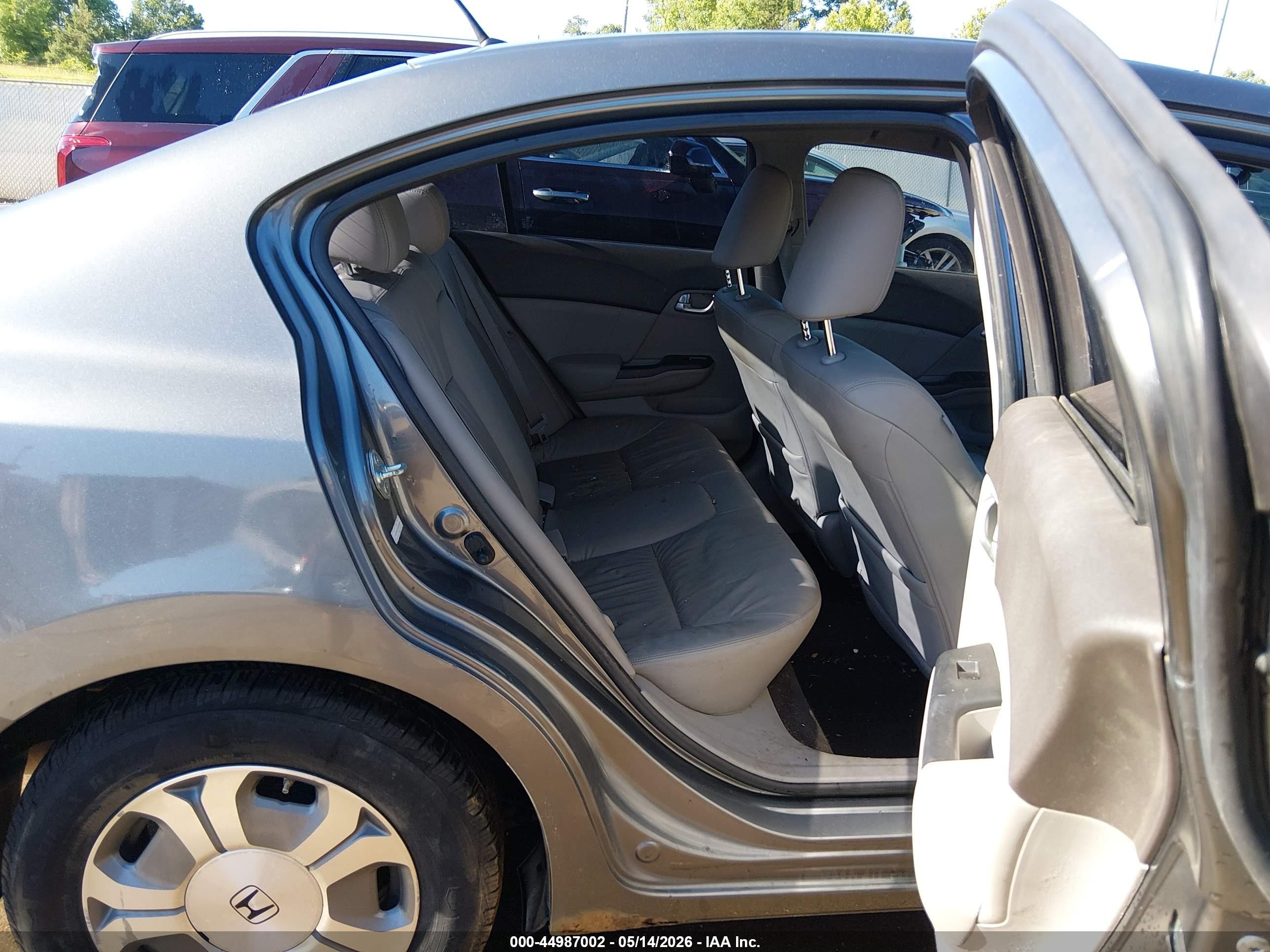 2012 Honda Civic Hybrid   Gray vin: JHMFB4F37CS005698