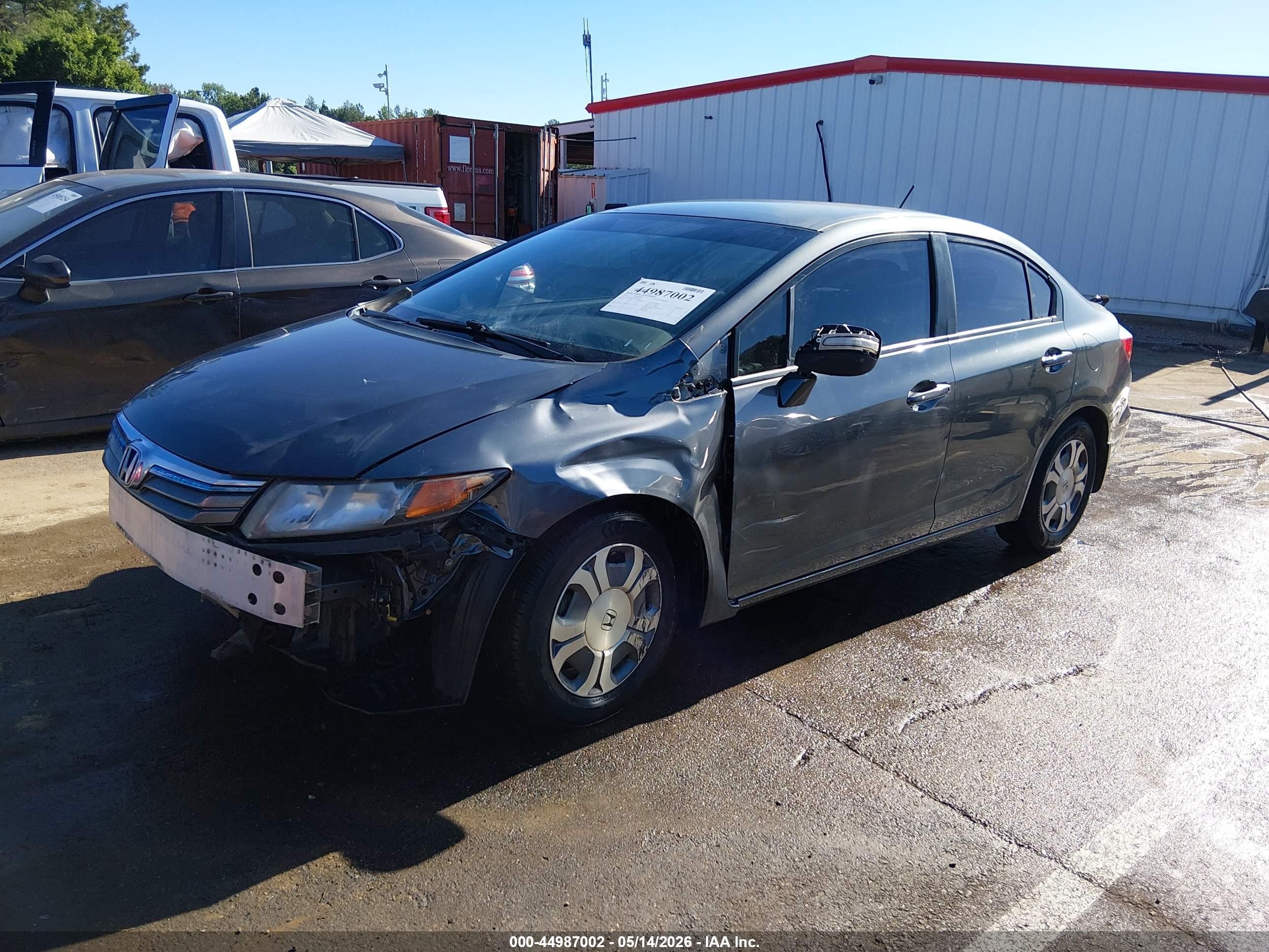 2012 Honda Civic Hybrid   Gray vin: JHMFB4F37CS005698
