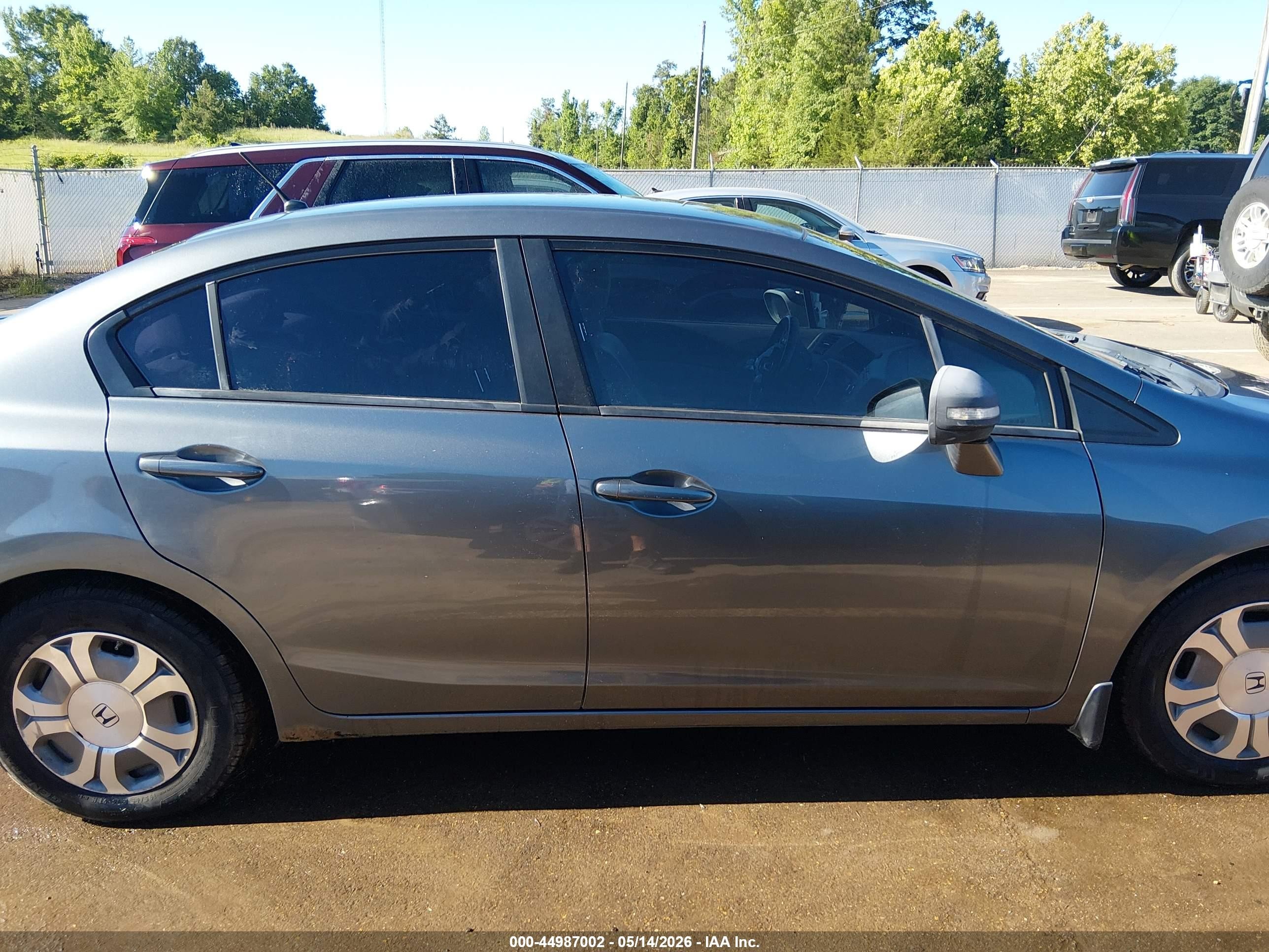 2012 Honda Civic Hybrid   Gray vin: JHMFB4F37CS005698