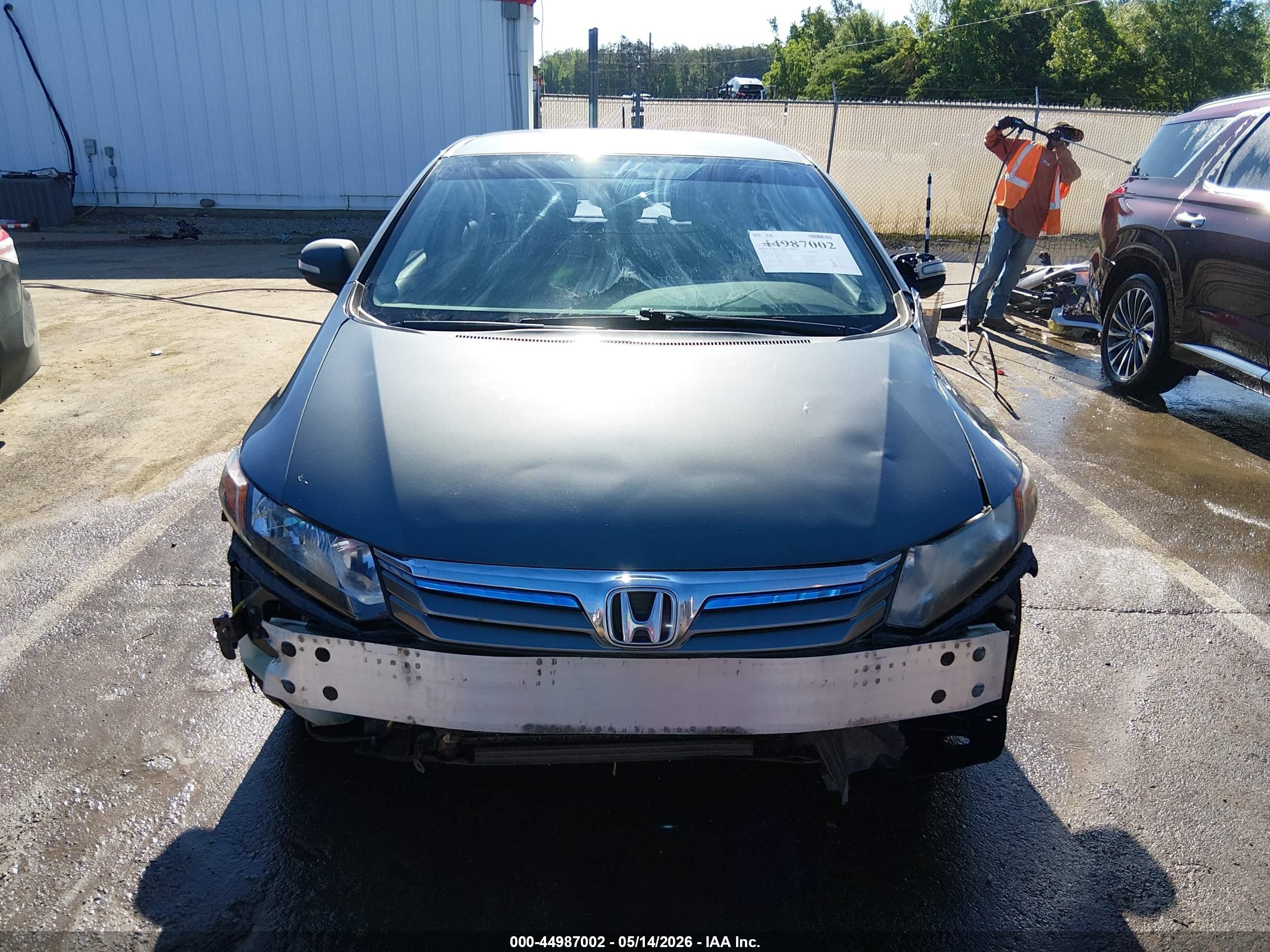 2012 Honda Civic Hybrid   Gray vin: JHMFB4F37CS005698