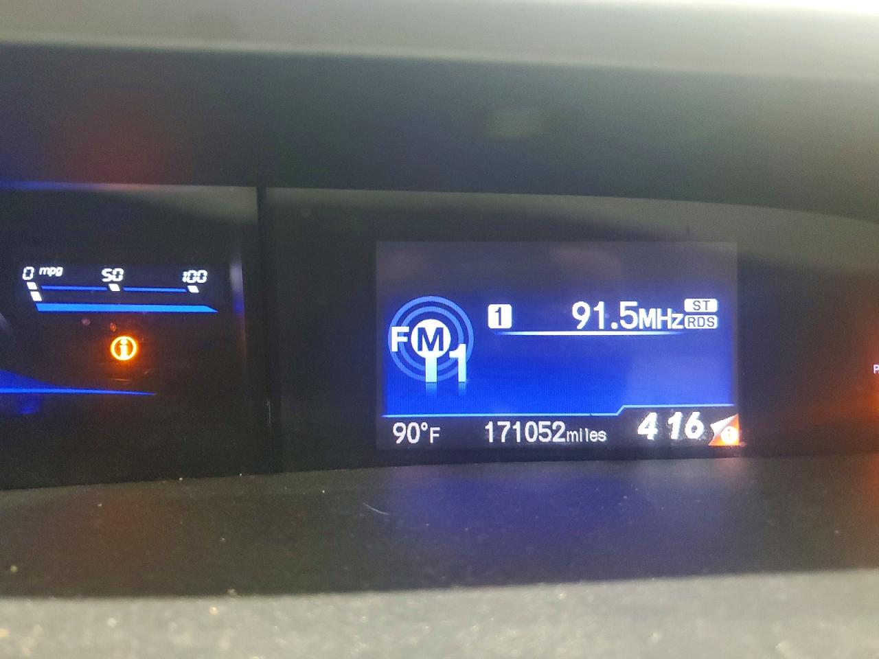 2012 Honda Civic Hybrid L Blue vin: JHMFB4F38CS001305