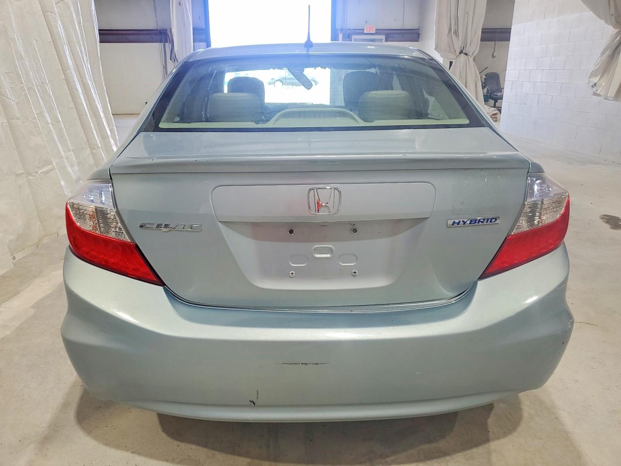 2012 Honda Civic Hybrid L Blue vin: JHMFB4F38CS001305