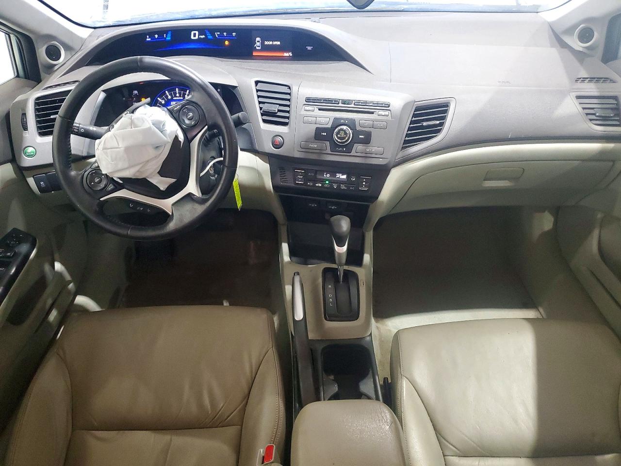 2012 Honda Civic Hybrid L Blue vin: JHMFB4F38CS001305