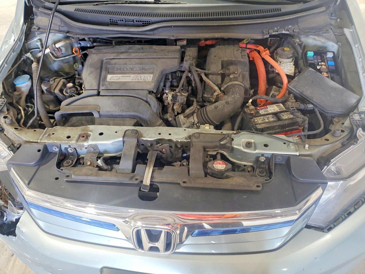 2012 Honda Civic Hybrid L Blue vin: JHMFB4F38CS001305