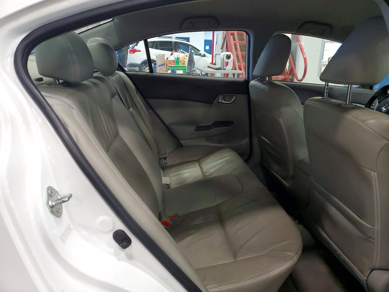2012 Honda Civic Hybrid L White vin: JHMFB4F38CS006908