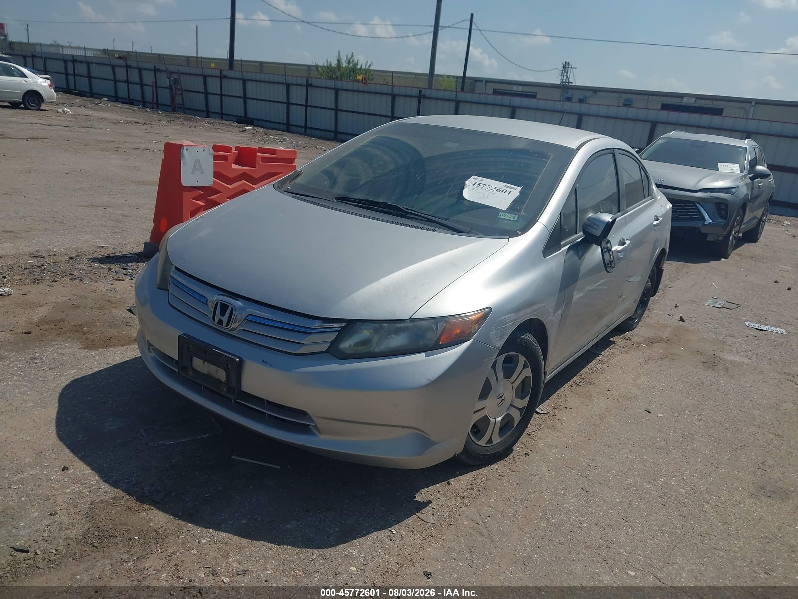 2012 Honda Civic Hybrid   Серебряный vin: JHMFB4F38CS007959