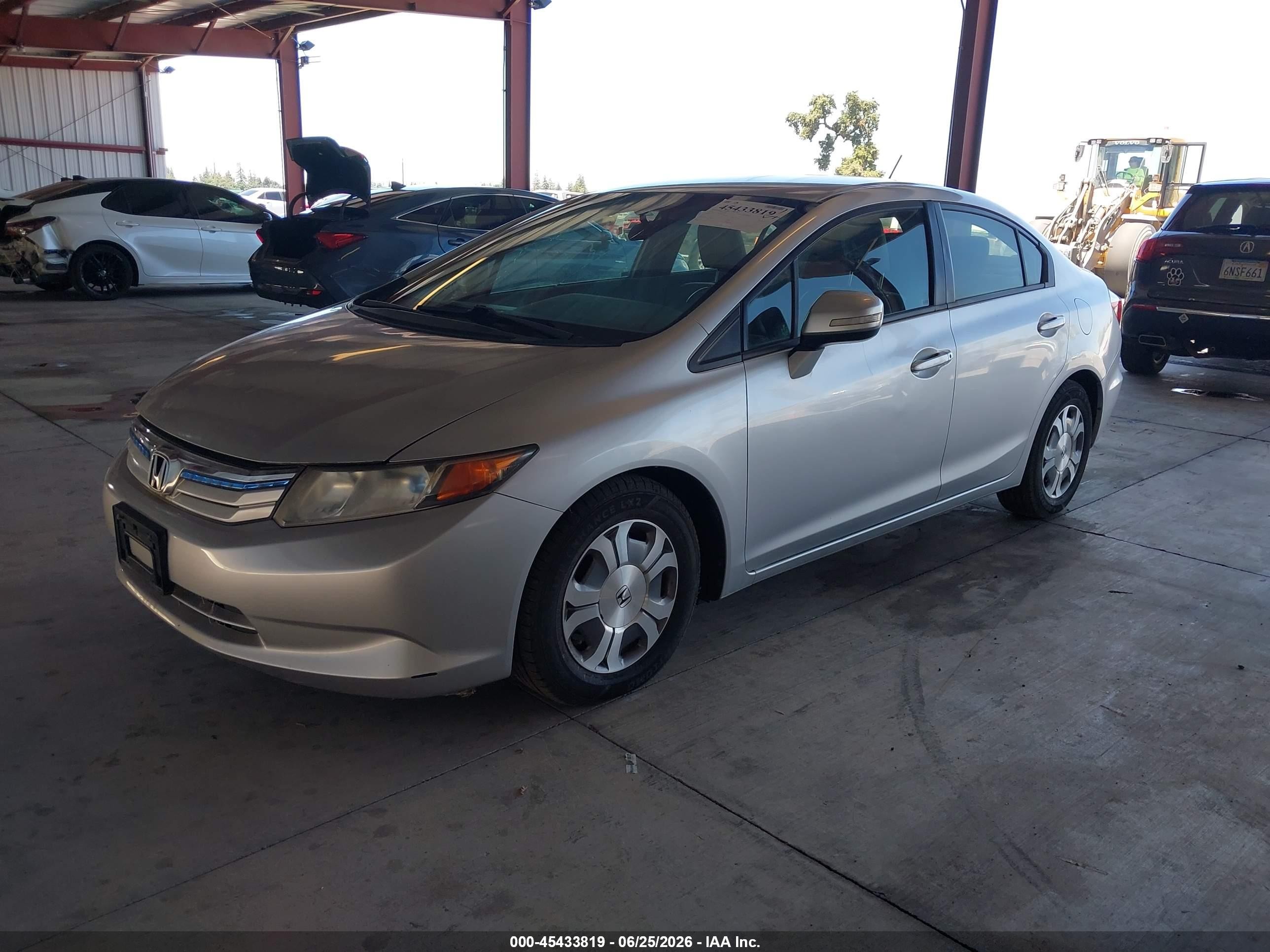 2012 Honda Civic Hybrid   Gray vin: JHMFB4F39CS010398