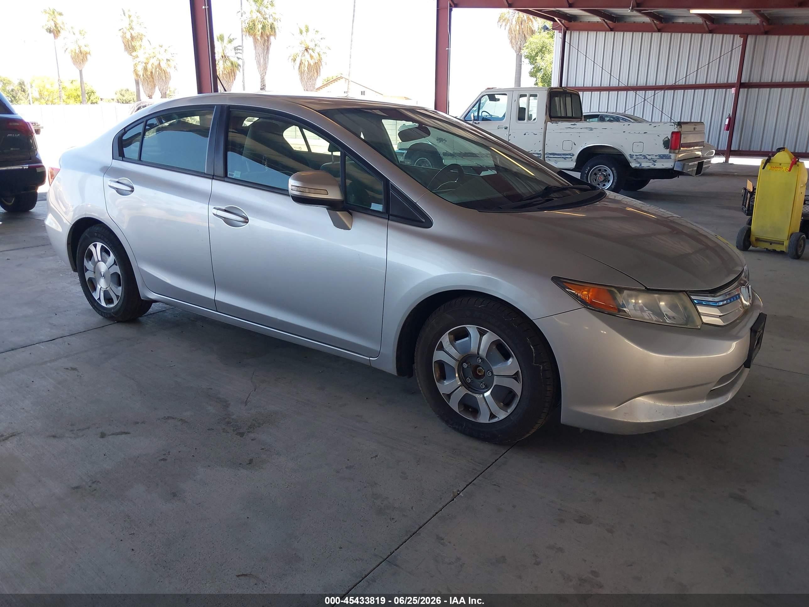 2012 Honda Civic Hybrid   Gray vin: JHMFB4F39CS010398