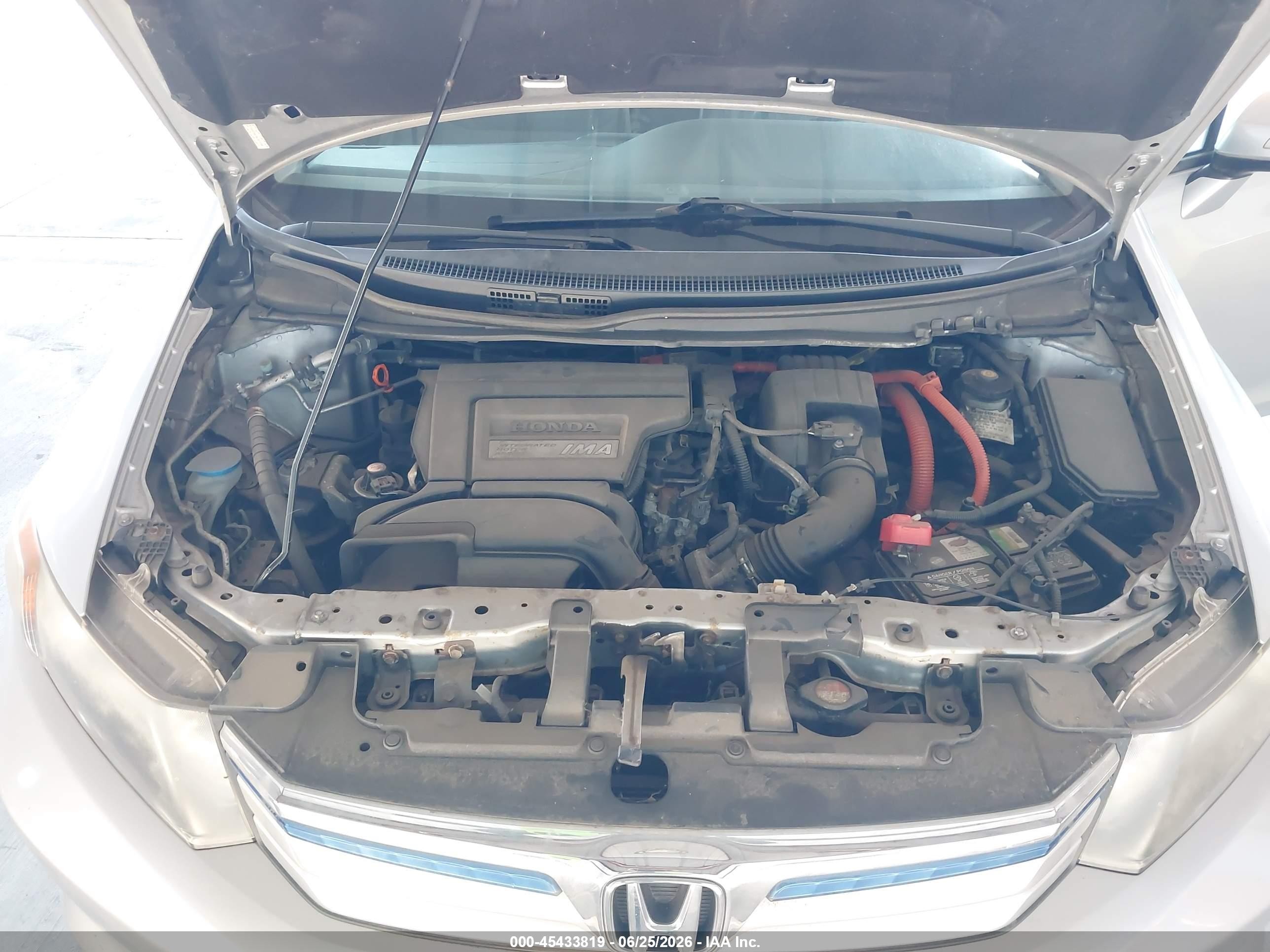 2012 Honda Civic Hybrid   Gray vin: JHMFB4F39CS010398