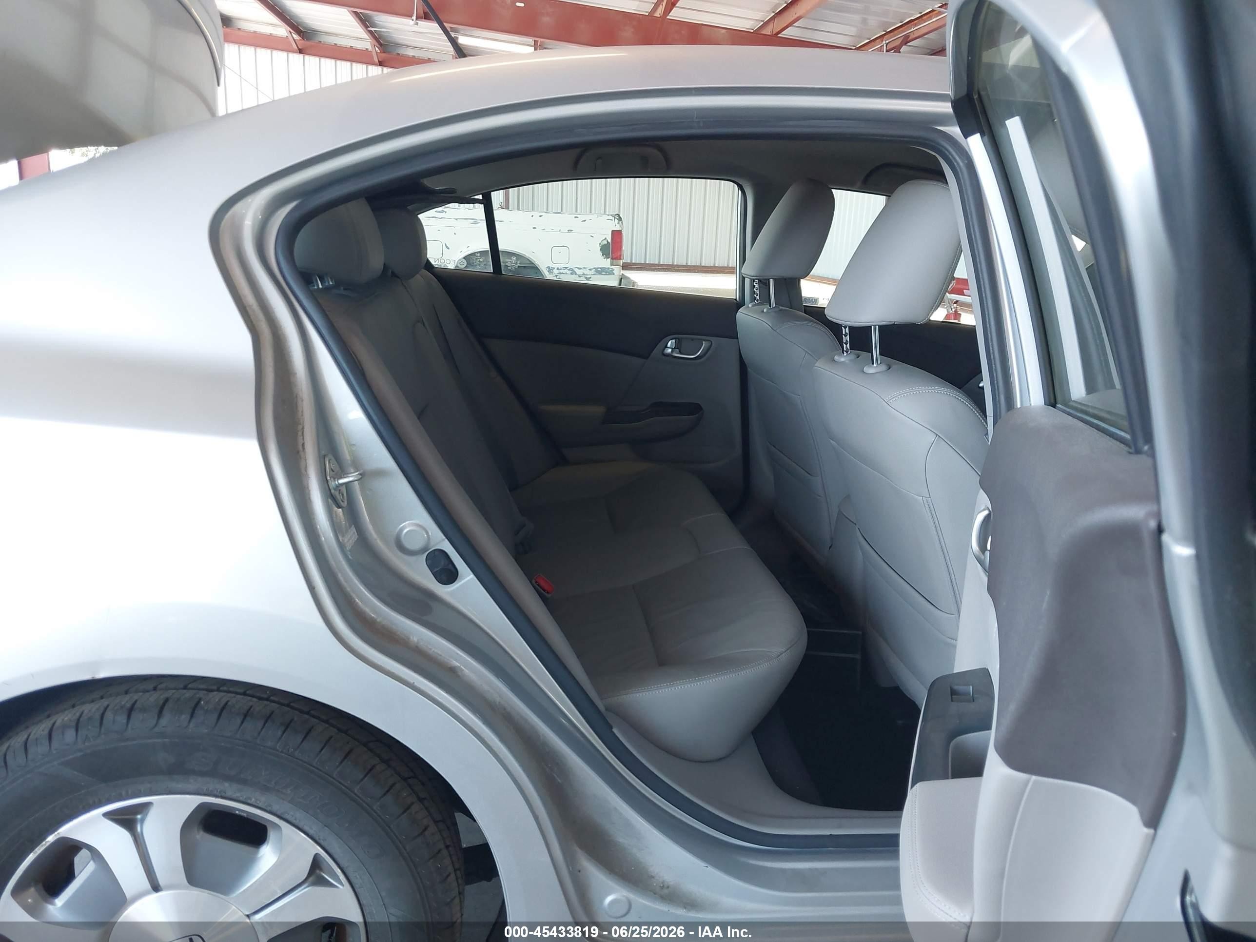2012 Honda Civic Hybrid   Gray vin: JHMFB4F39CS010398