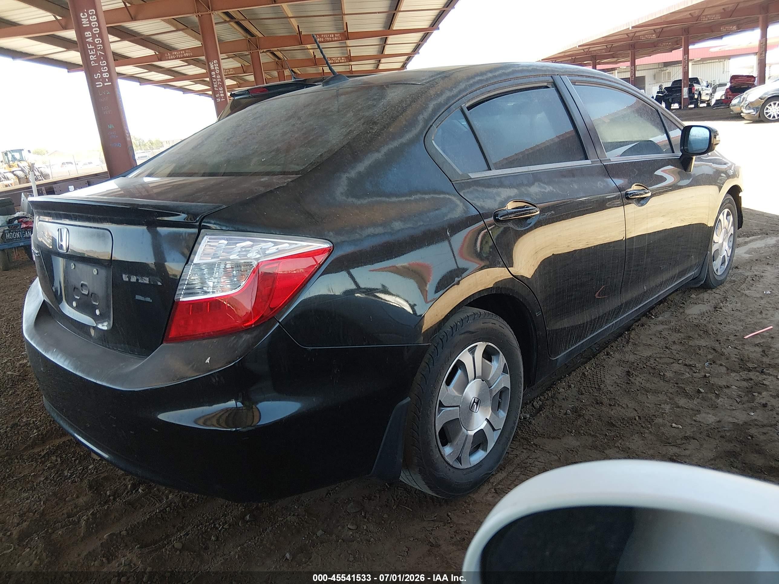 2012 Honda Civic Hybrid   Black vin: JHMFB4F3XCS001077