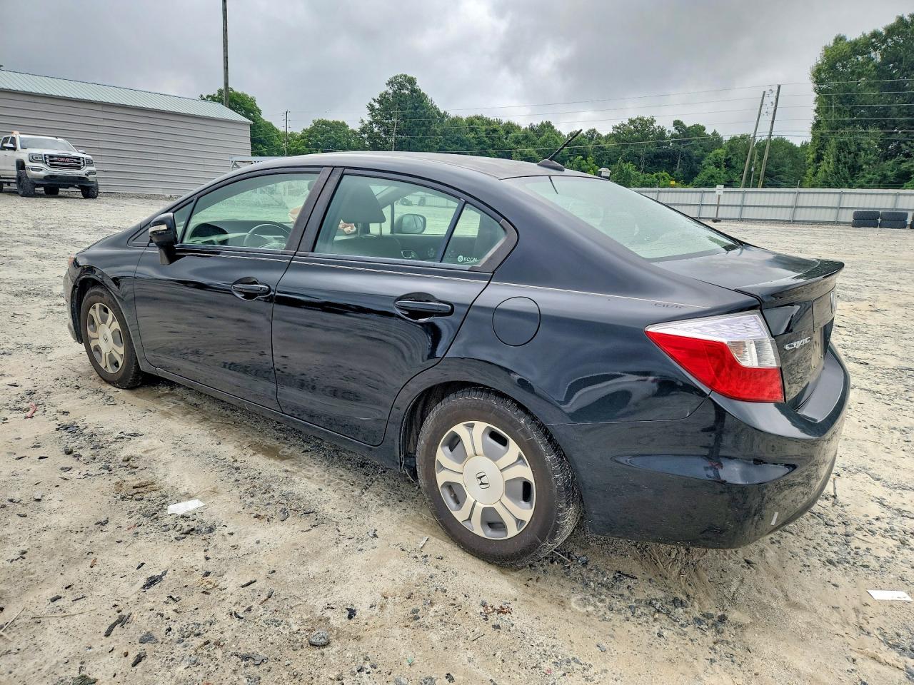2012 Honda Civic Hybrid L Black vin: JHMFB4F3XCS007106