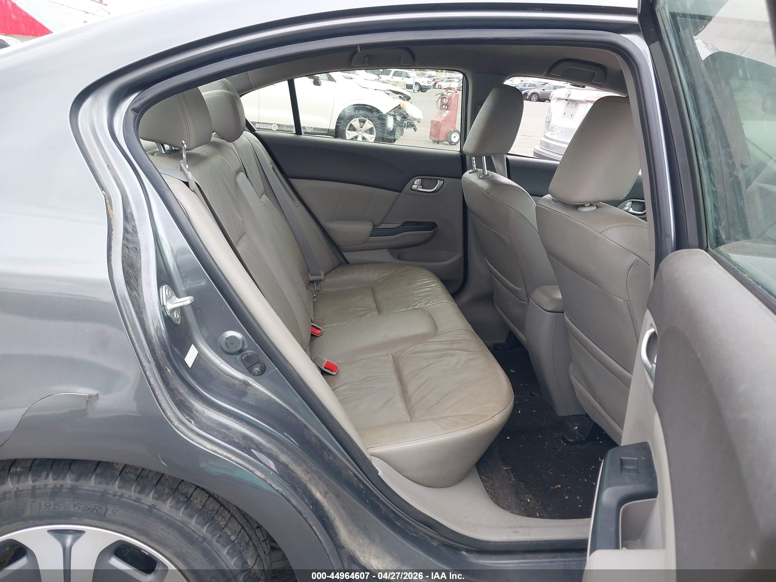 2012 Honda Civic Hybrid   Gray vin: JHMFB4F3XCS008305