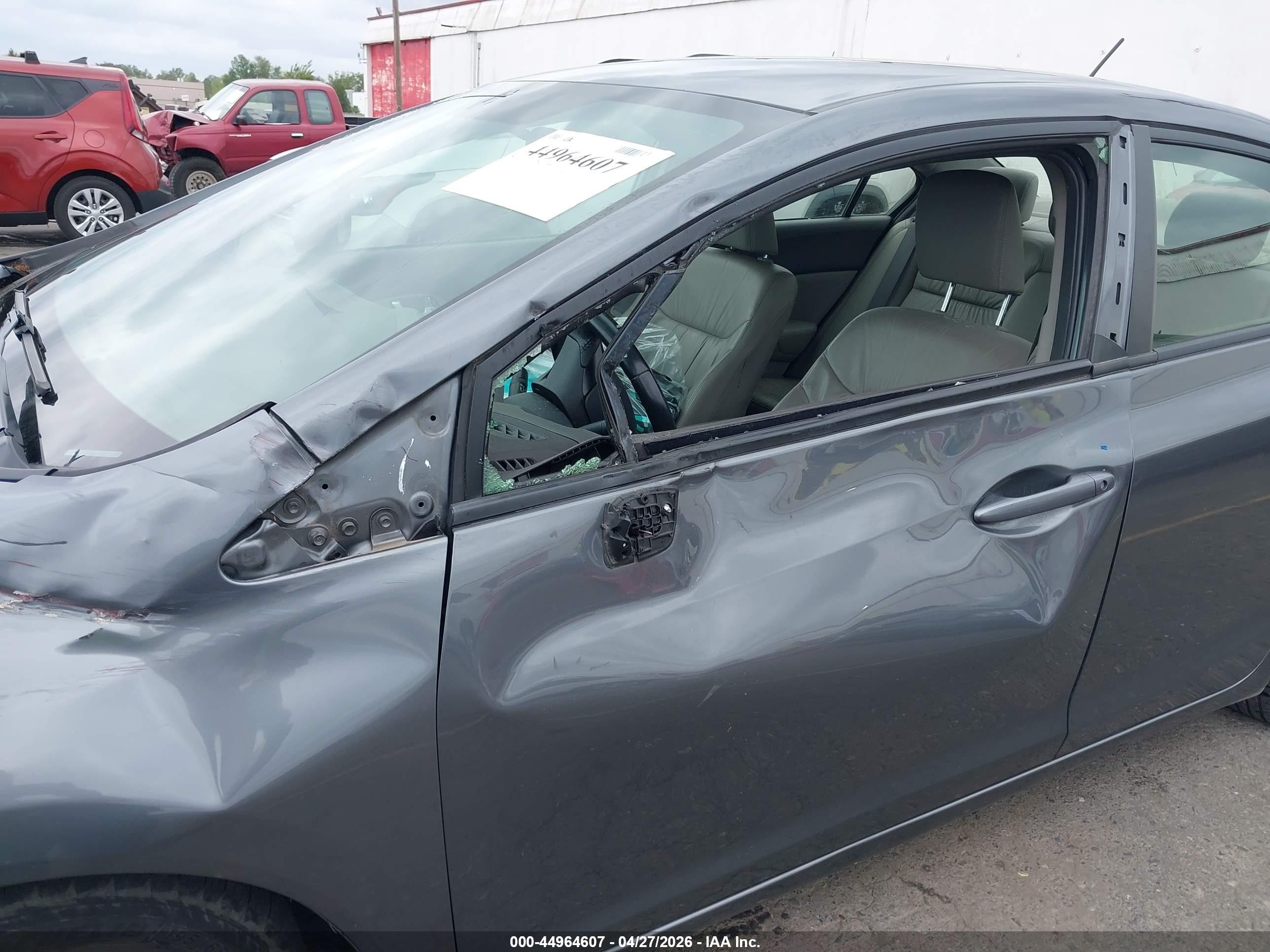2012 Honda Civic Hybrid   Gray vin: JHMFB4F3XCS008305