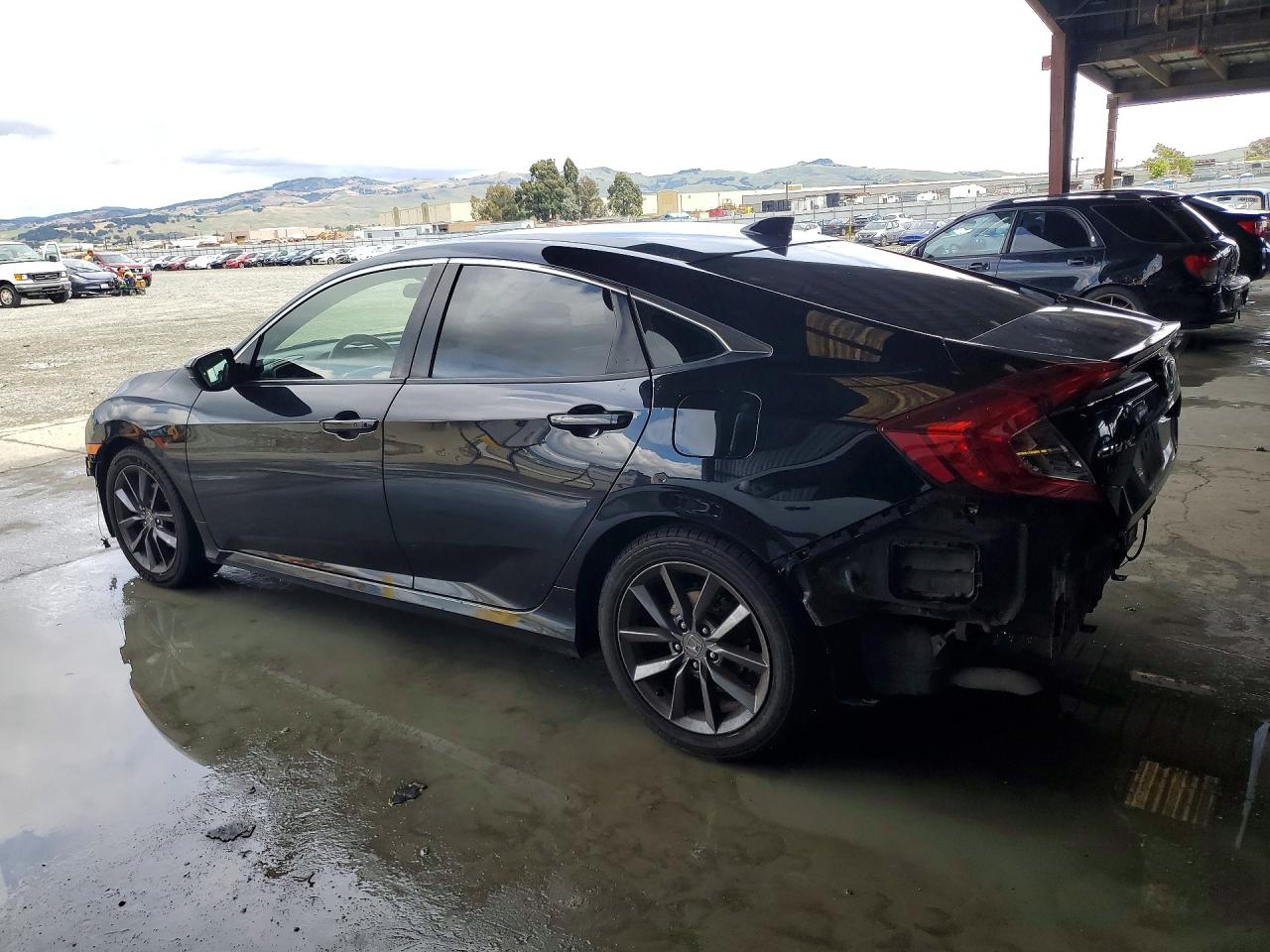 2019 Honda Civic Ex Black vin: JHMFC1F30KX011713