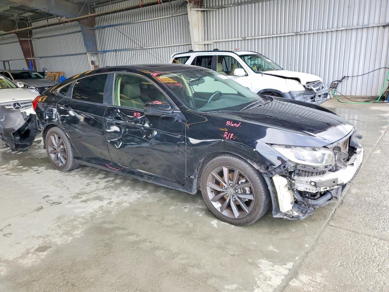 2019 Honda Civic Ex Black vin: JHMFC1F30KX011713