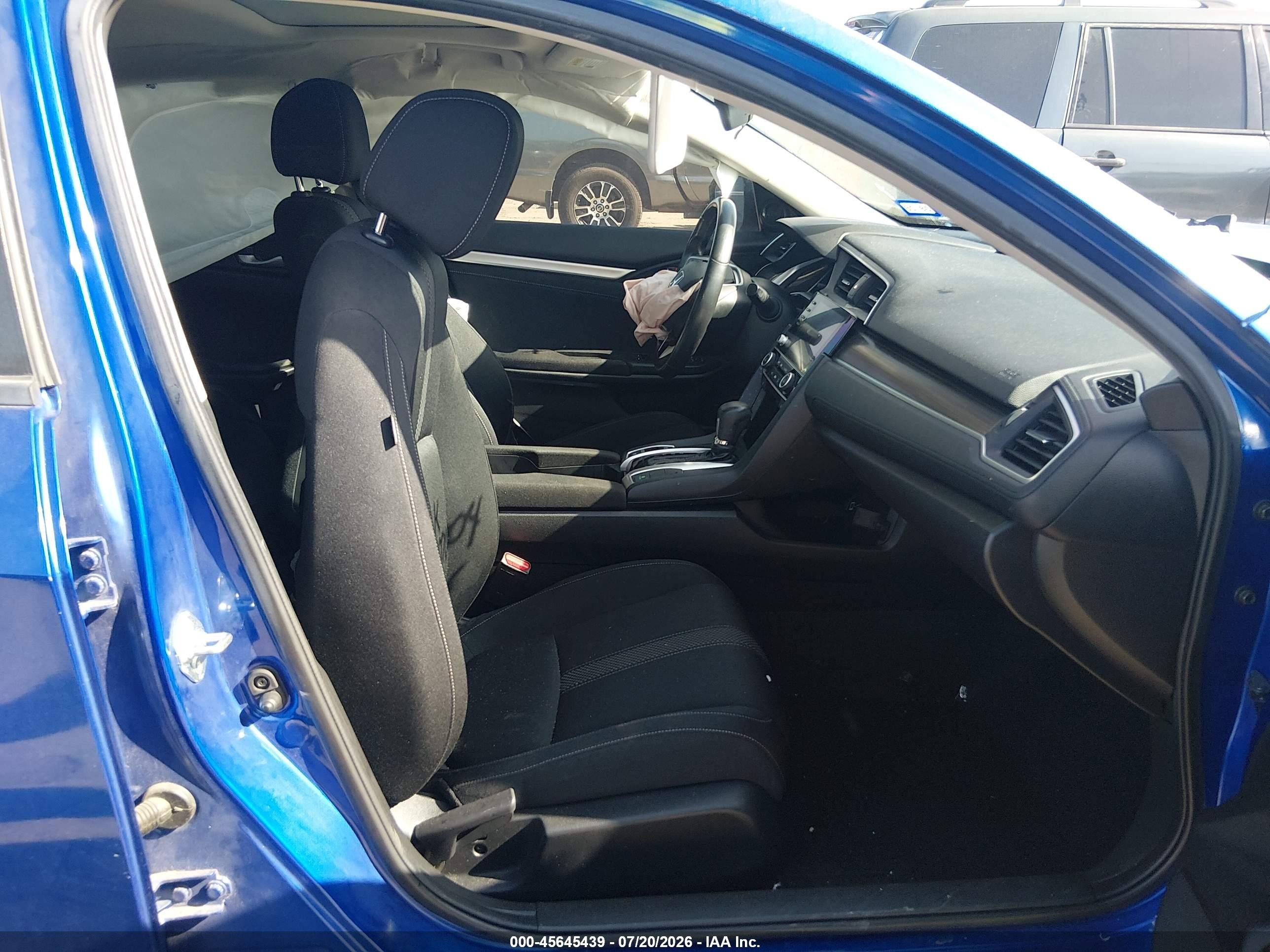 2019 Honda Civic Ex Blue vin: JHMFC1F31KX004690