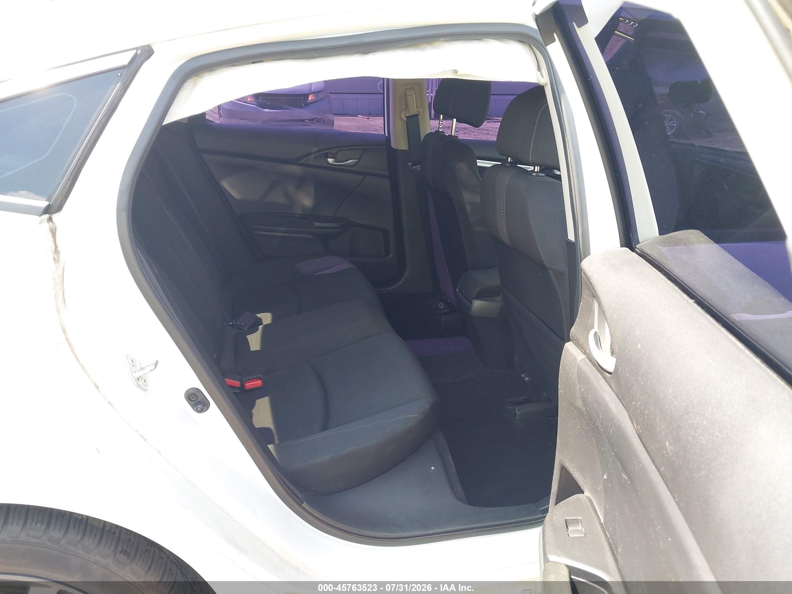 2019 Honda Civic Ex White vin: JHMFC1F32KX006545