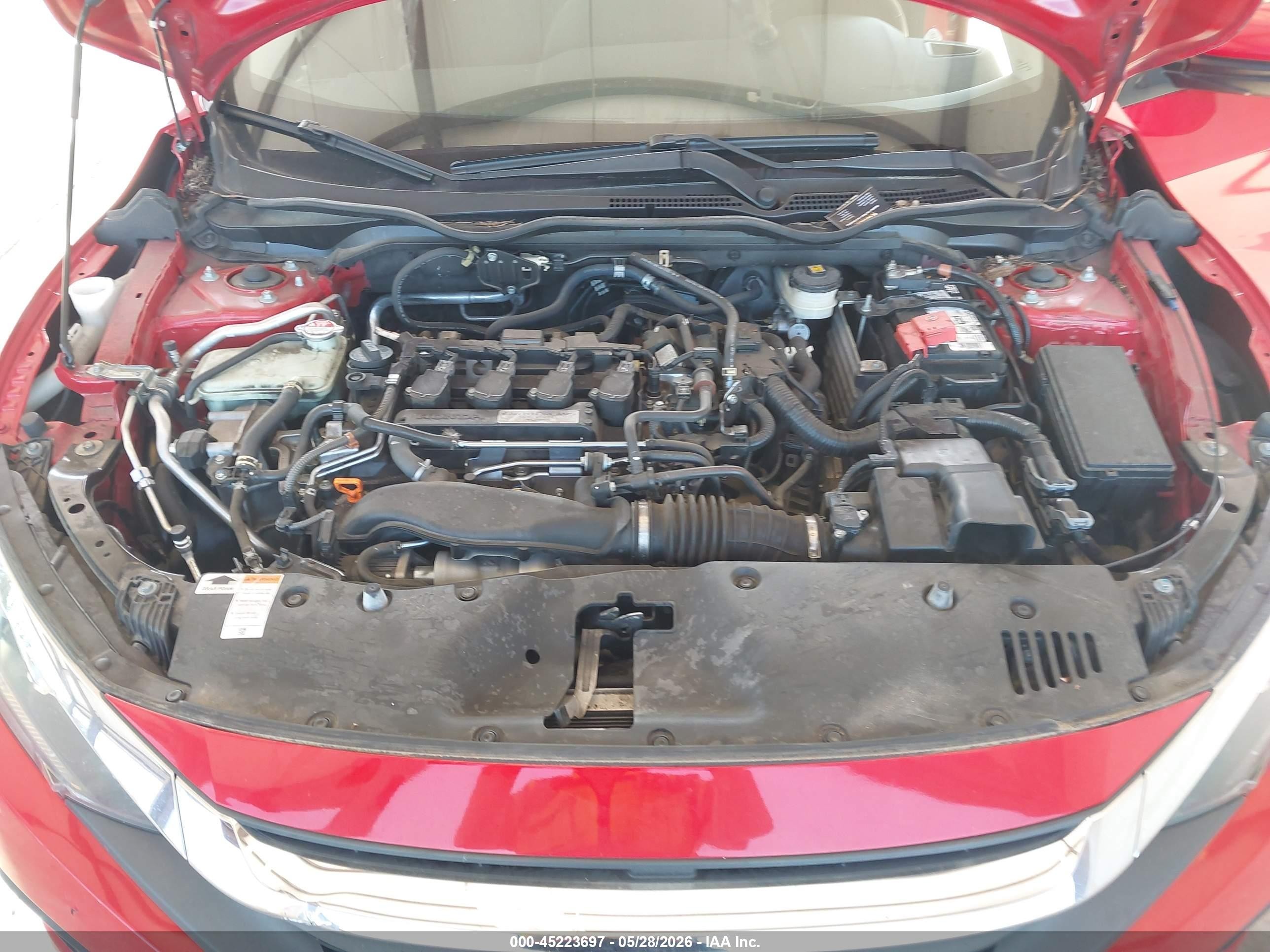 2018 Honda Civic Ex-t Red vin: JHMFC1F33JX041125