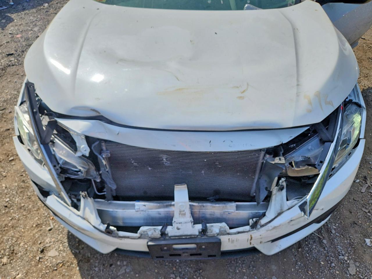 2018 Honda Civic Ex White vin: JHMFC1F34JX003077