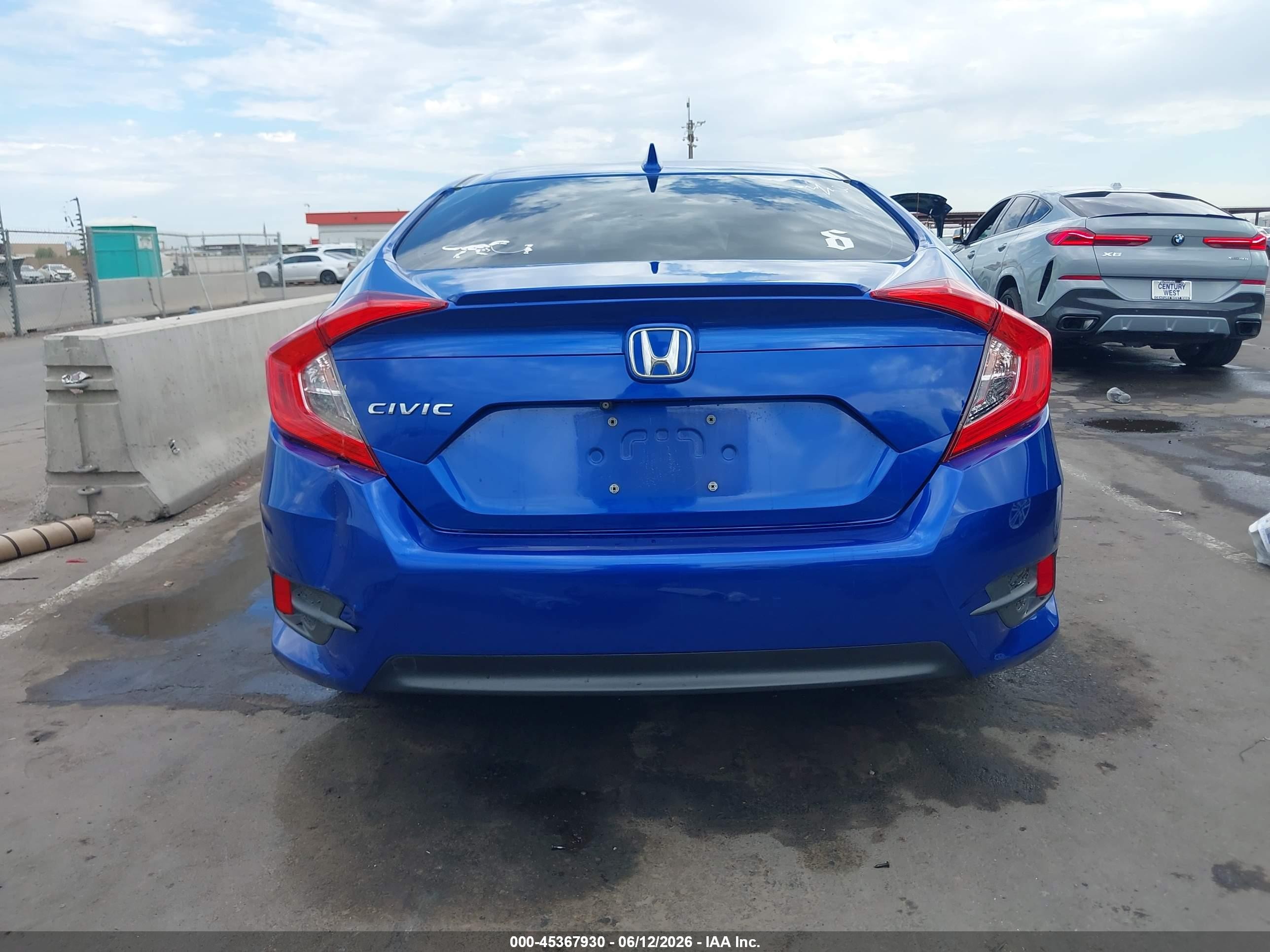 2018 Honda Civic Ex-t Синий vin: JHMFC1F35JX035360
