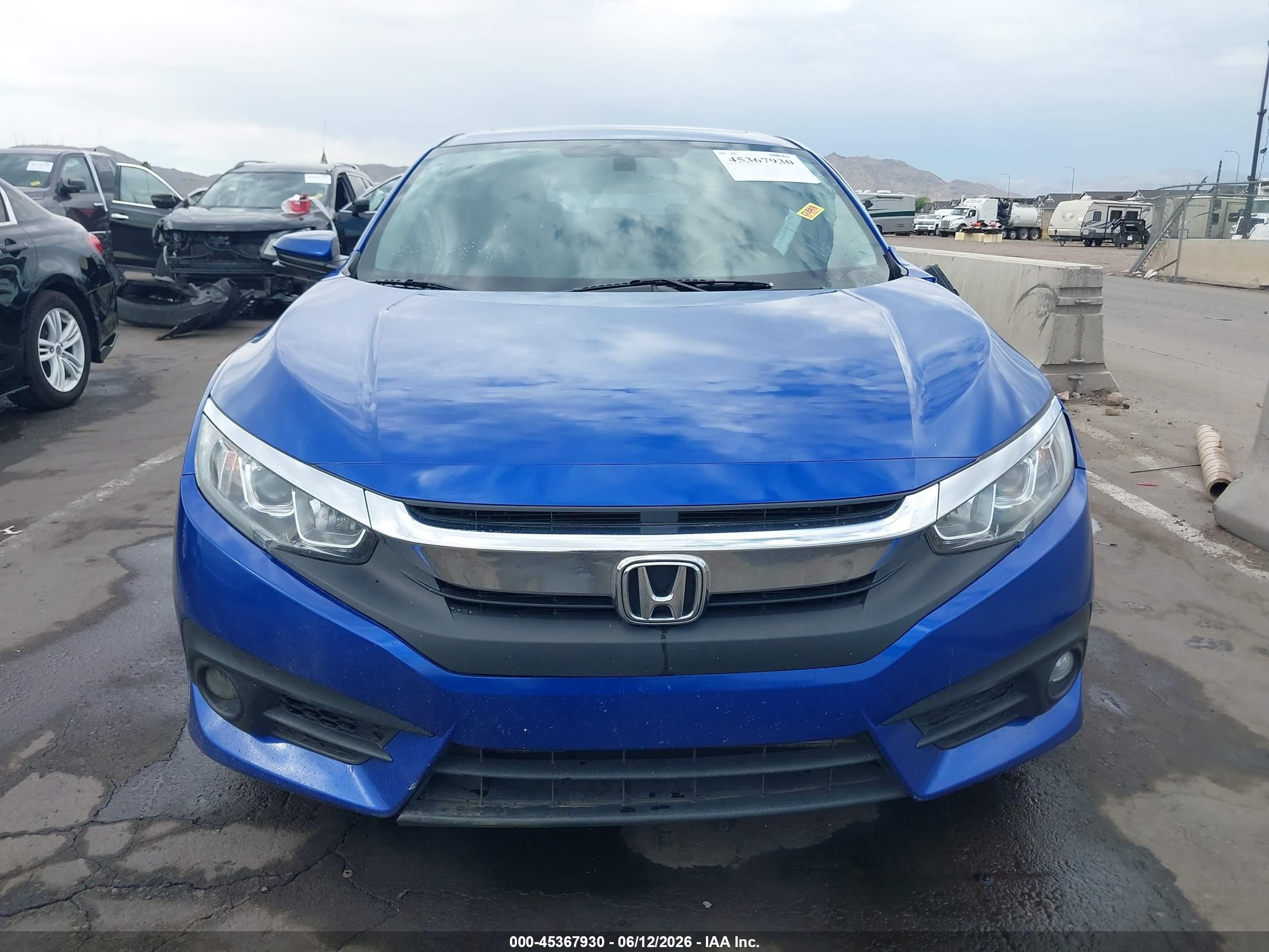 2018 Honda Civic Ex-t Синий vin: JHMFC1F35JX035360