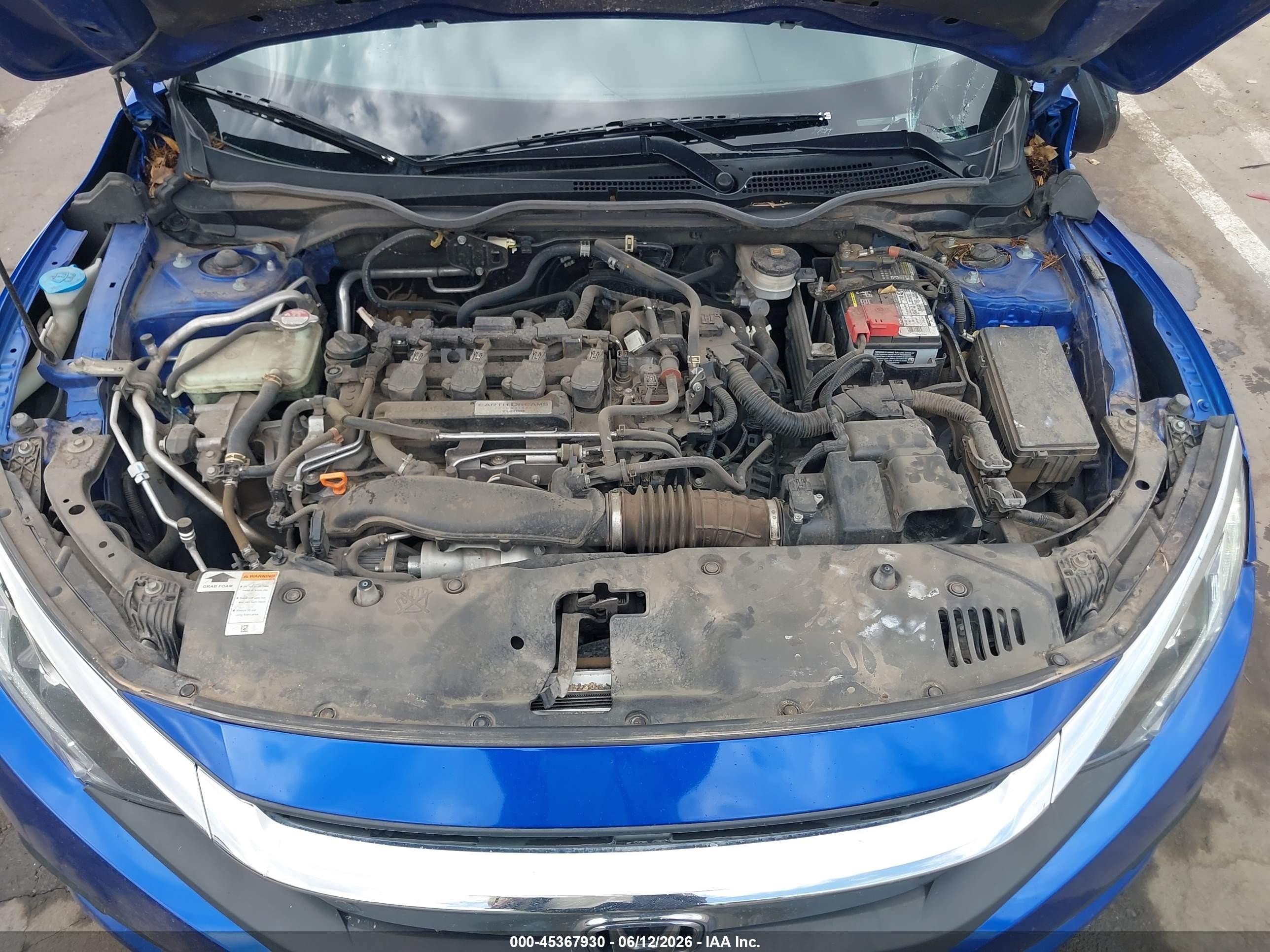 2018 Honda Civic Ex-t Синий vin: JHMFC1F35JX035360