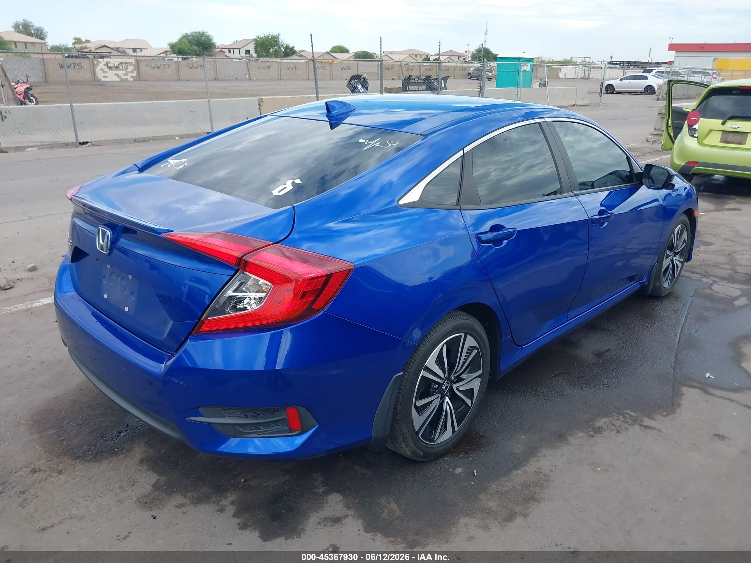 2018 Honda Civic Ex-t Синий vin: JHMFC1F35JX035360