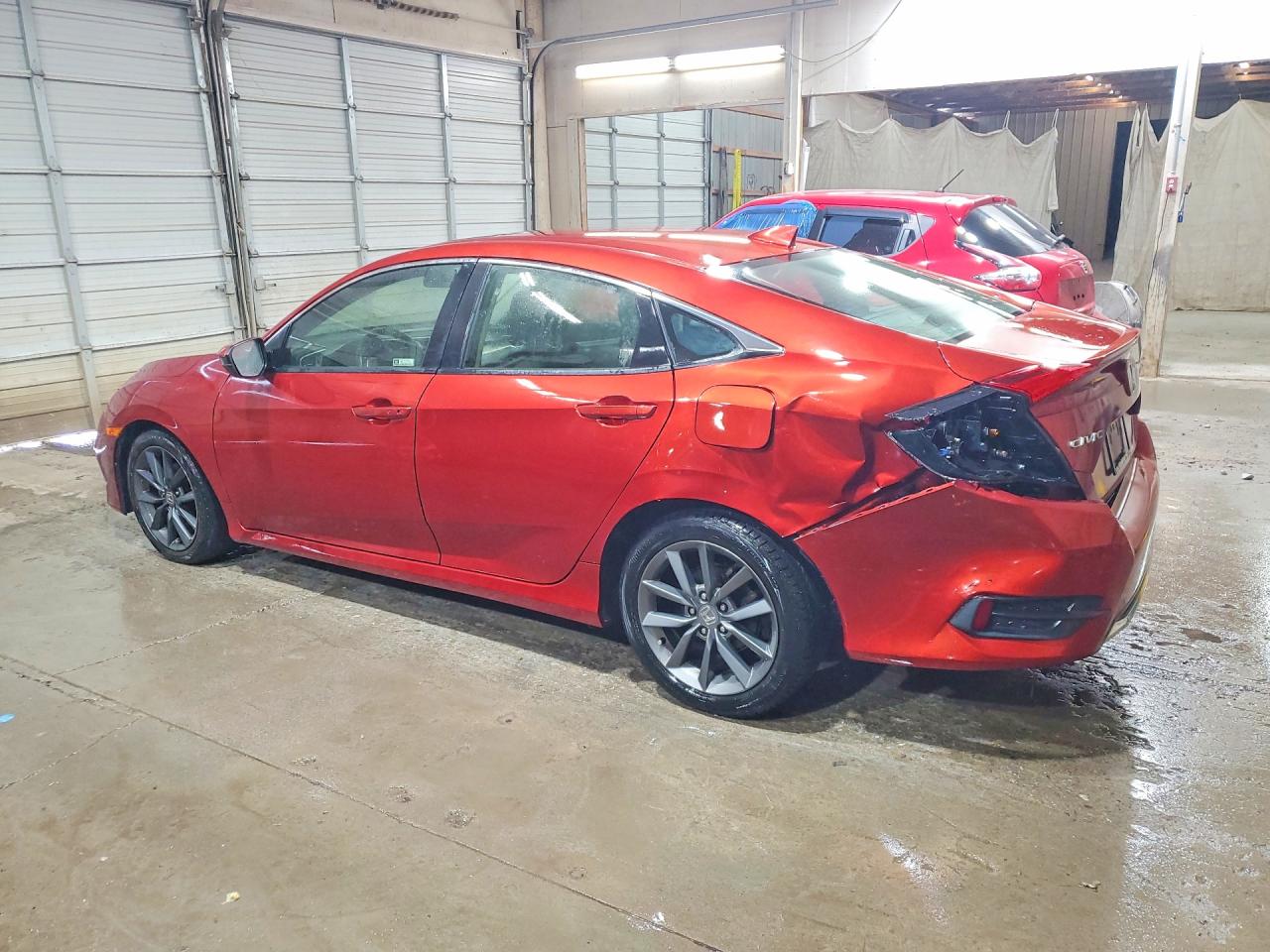 2019 Honda Civic Ex Orange vin: JHMFC1F35KX000769