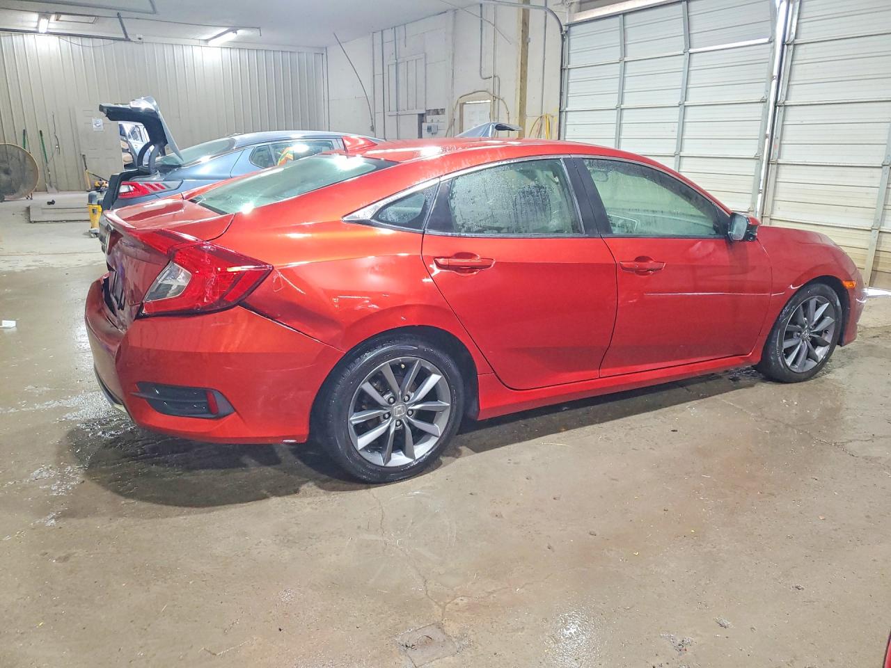 2019 Honda Civic Ex Orange vin: JHMFC1F35KX000769